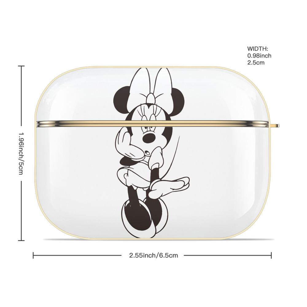 ミッキーマウス Mickey Mouse 【AirPods Pro用】ハードシェル保護ケース｜耐衝撃・防指紋・カラビナ付き商品仕様