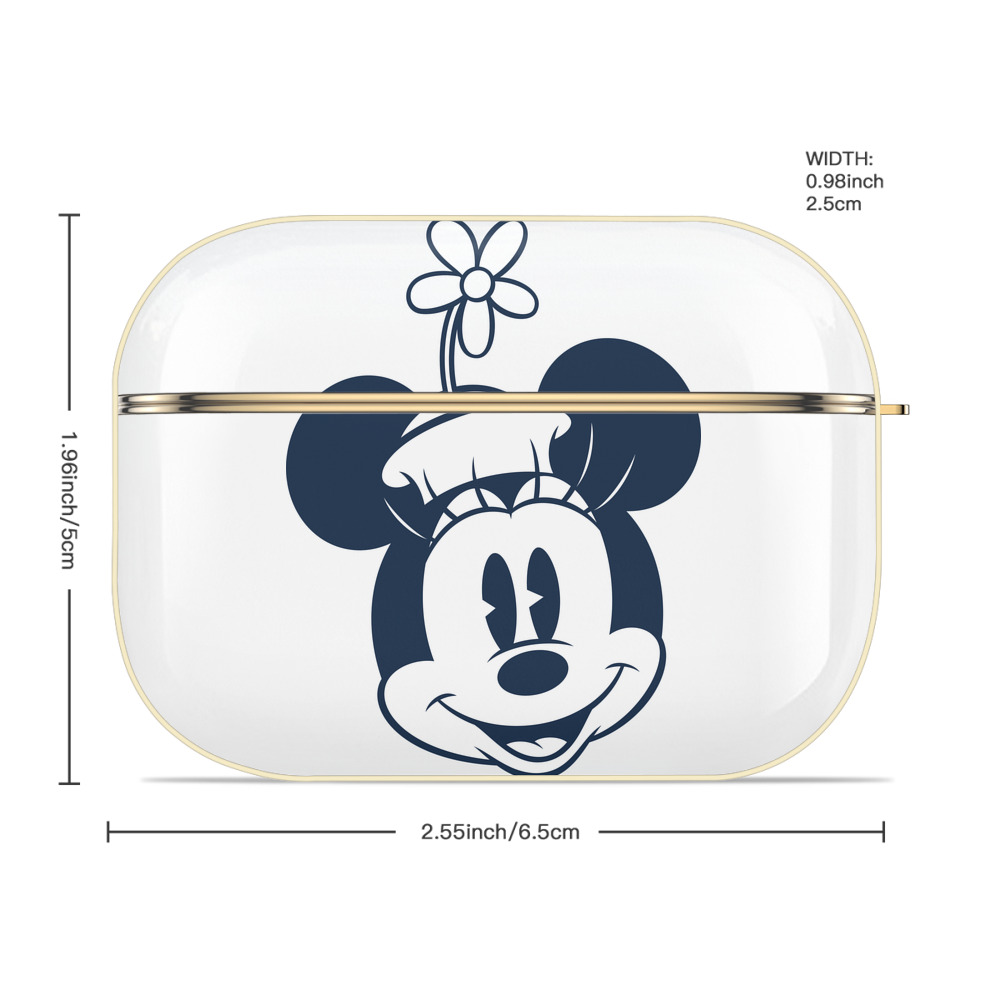 ミッキーマウス Mickey Mouse 【AirPods Pro用】ハードシェル保護ケース｜耐衝撃・防指紋・カラビナ付き商品仕様