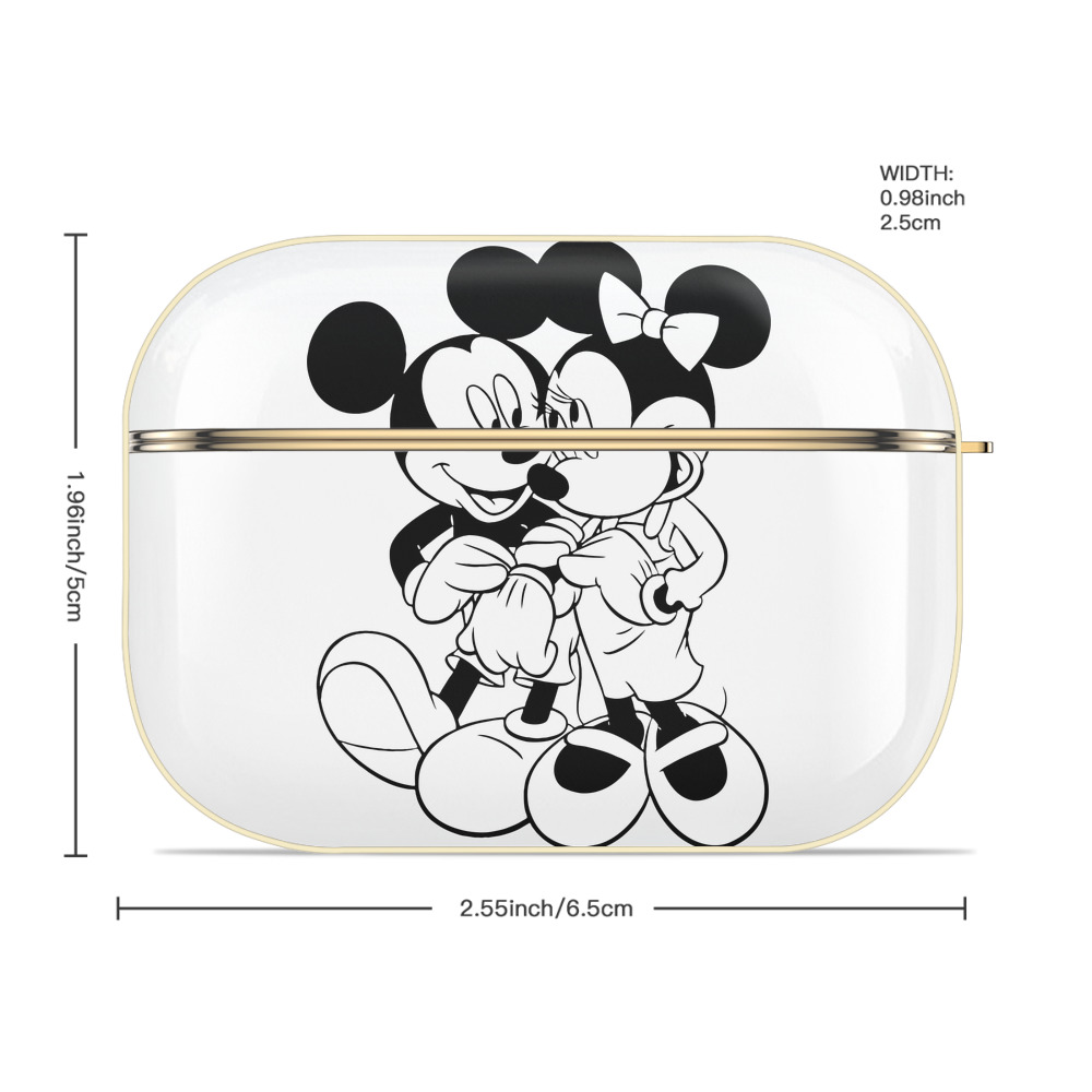 ミッキーマウス Mickey Mouse 【AirPods Pro用】ハードシェル保護ケース｜耐衝撃・防指紋・カラビナ付き商品仕様