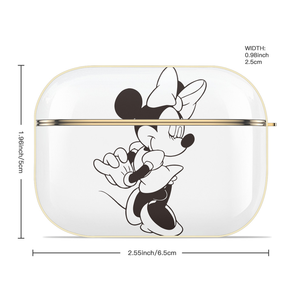 ミッキーマウス Mickey Mouse 【AirPods Pro用】ハードシェル保護ケース｜耐衝撃・防指紋・カラビナ付き商品仕様