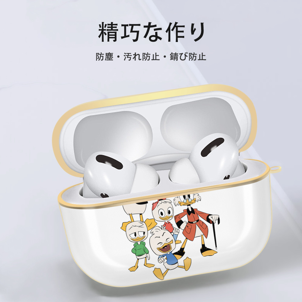 ミッキーマウス Mickey Mouse 【AirPods Pro用】ハードシェル保護ケース｜耐衝撃・防指紋・カラビナ付き商品仕様
