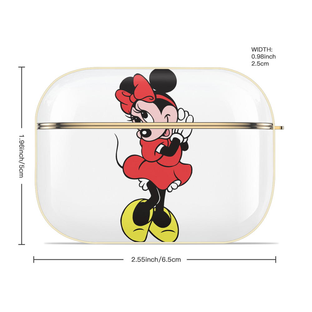 ミッキーマウス Mickey Mouse 【AirPods Pro用】ハードシェル保護ケース｜耐衝撃・防指紋・カラビナ付き商品仕様