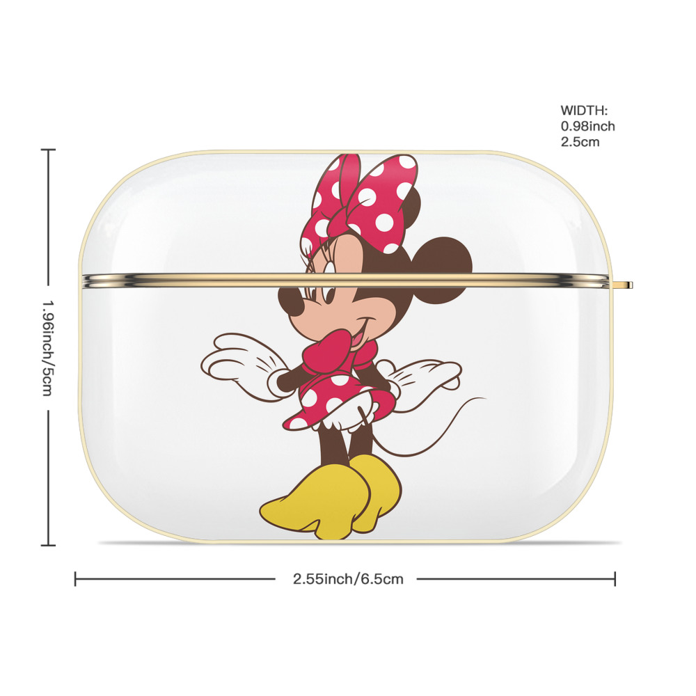 ミッキーマウス Mickey Mouse 【AirPods Pro用】ハードシェル保護ケース｜耐衝撃・防指紋・カラビナ付き商品仕様