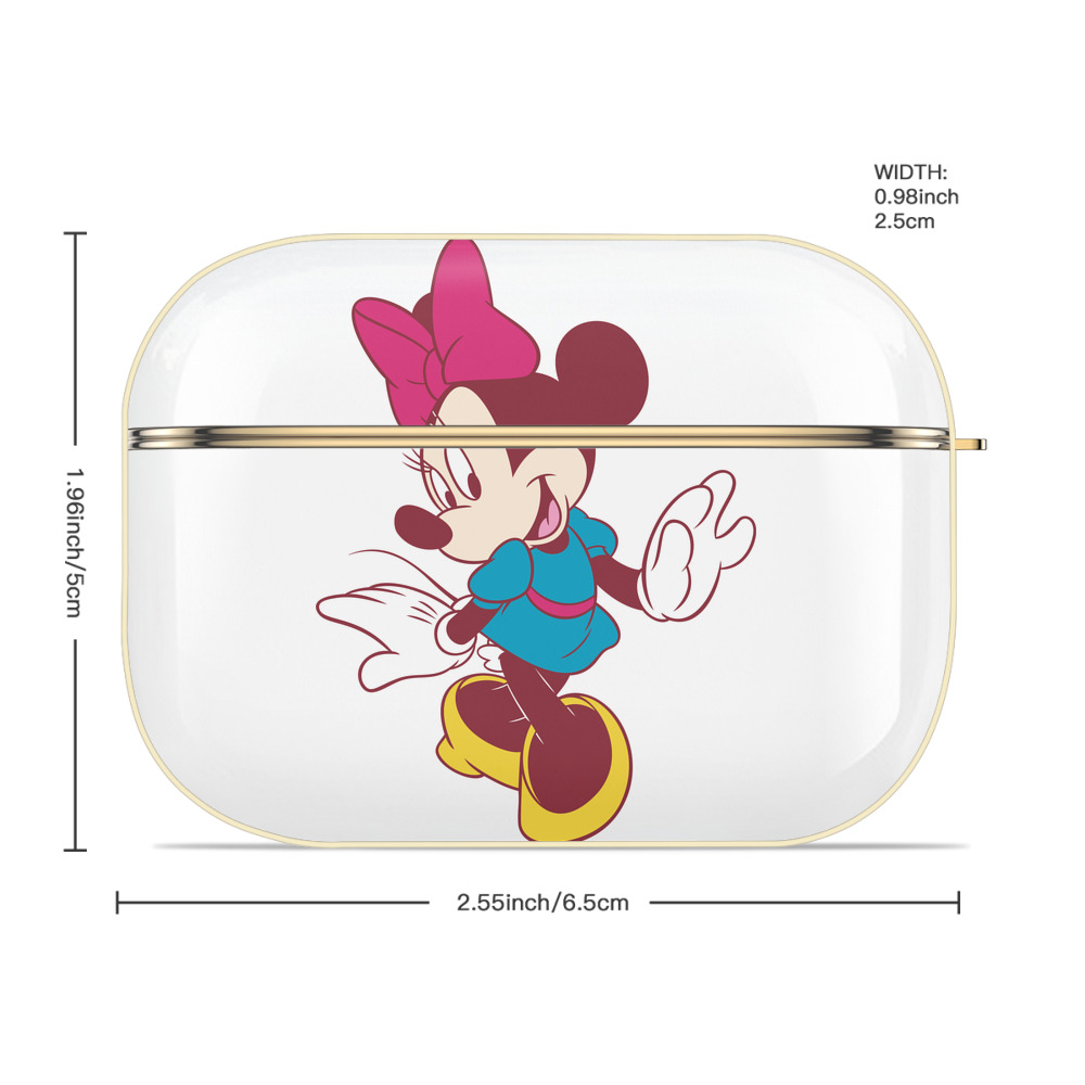 ミッキーマウス Mickey Mouse 【AirPods Pro用】ハードシェル保護ケース｜耐衝撃・防指紋・カラビナ付き商品仕様