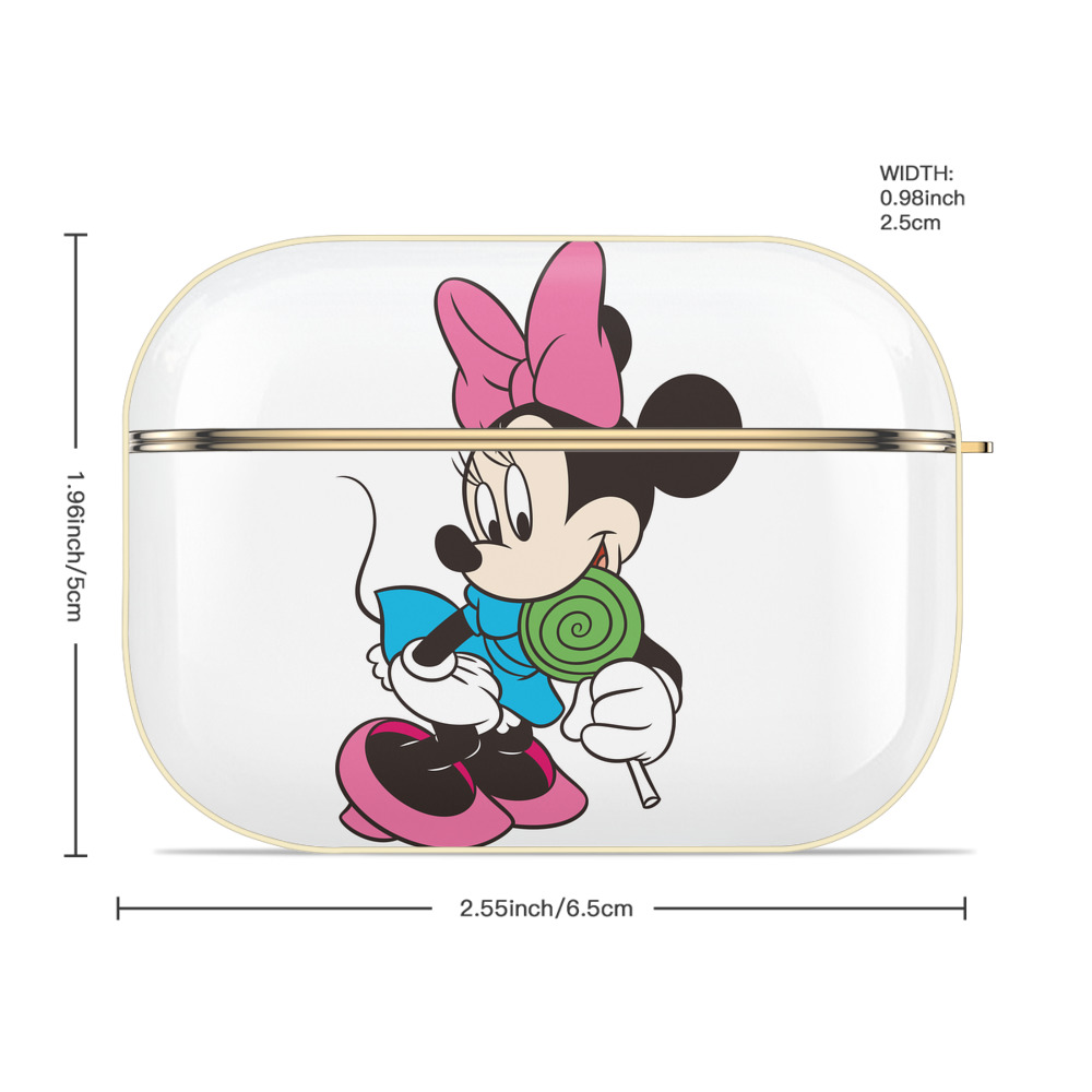 ミッキーマウス Mickey Mouse 【AirPods Pro用】ハードシェル保護ケース｜耐衝撃・防指紋・カラビナ付き商品仕様