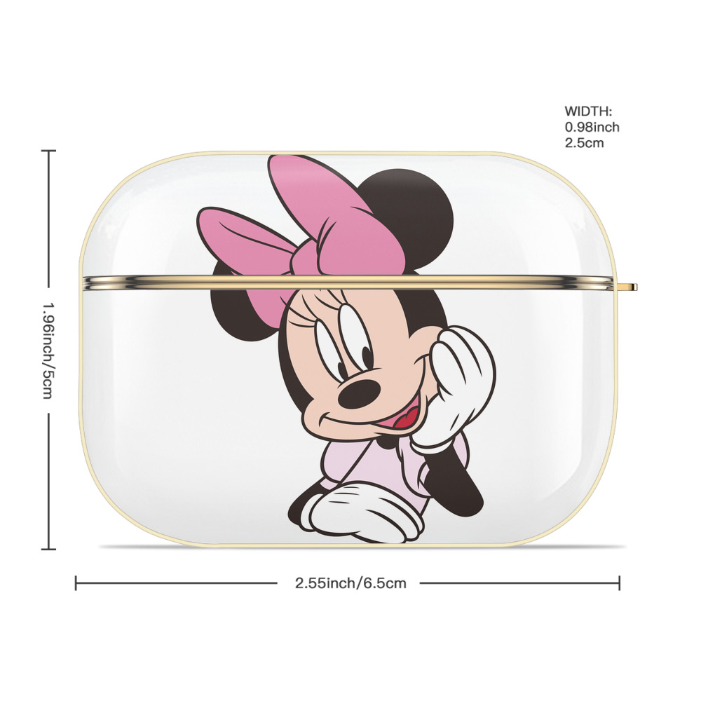 ミッキーマウス Mickey Mouse 【AirPods Pro用】ハードシェル保護ケース｜耐衝撃・防指紋・カラビナ付き商品仕様