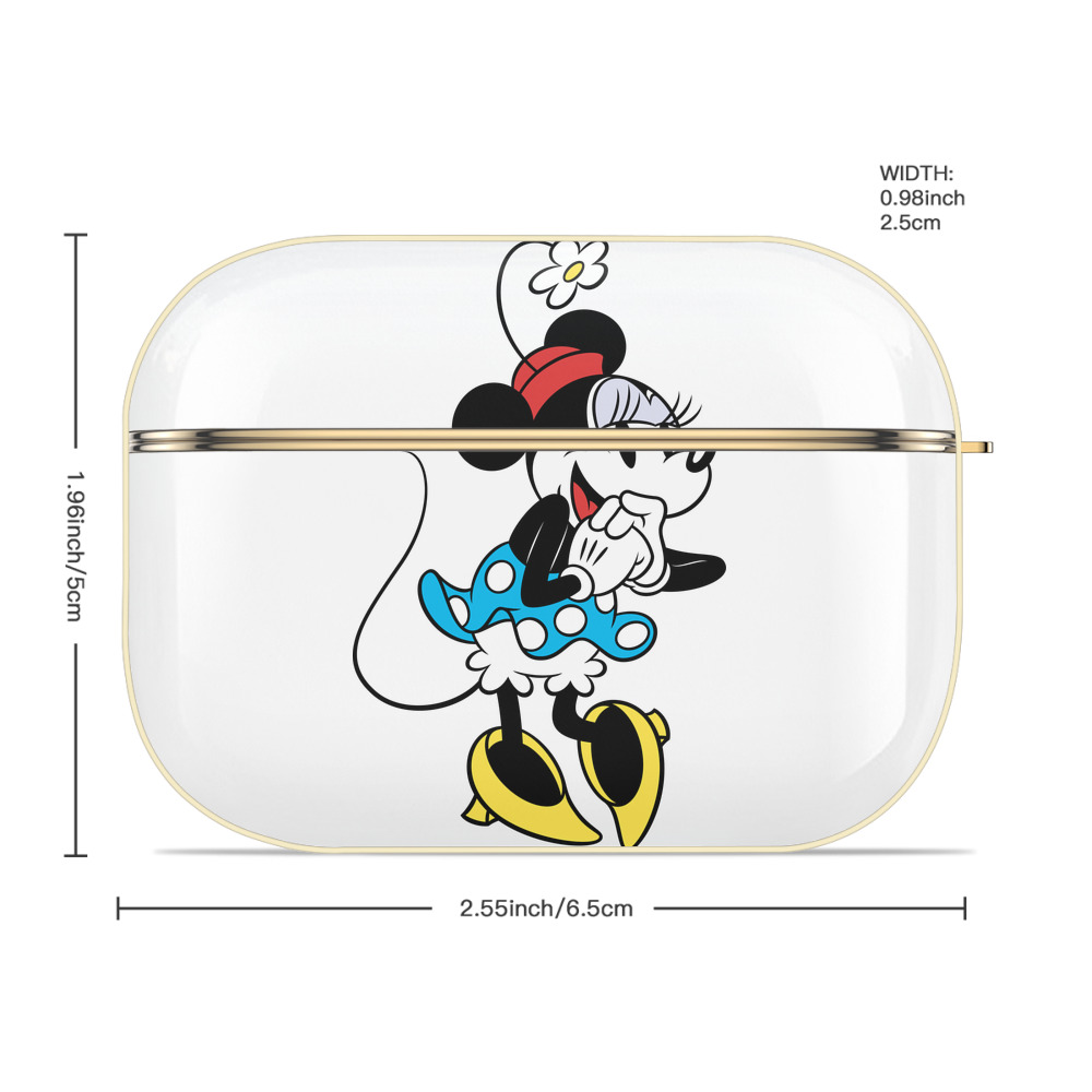ミッキーマウス Mickey Mouse 【AirPods Pro用】ハードシェル保護ケース｜耐衝撃・防指紋・カラビナ付き商品仕様