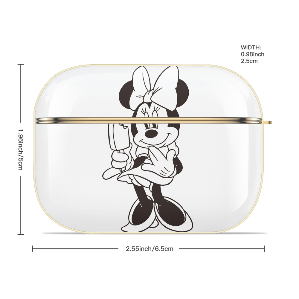 ミッキーマウス Mickey Mouse 【AirPods Pro用】ハードシェル保護ケース｜耐衝撃・防指紋・カラビナ付き商品仕様