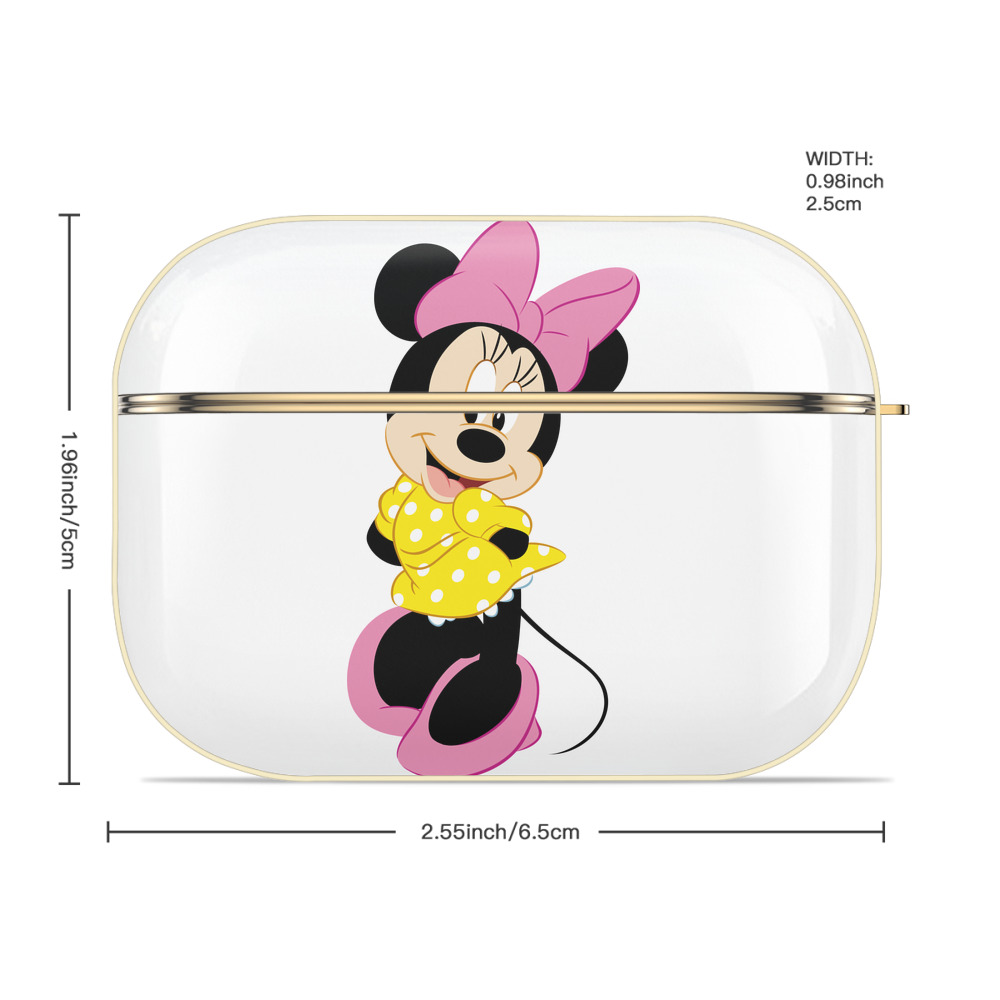 ミッキーマウス Mickey Mouse 【AirPods Pro用】ハードシェル保護ケース｜耐衝撃・防指紋・カラビナ付き商品仕様