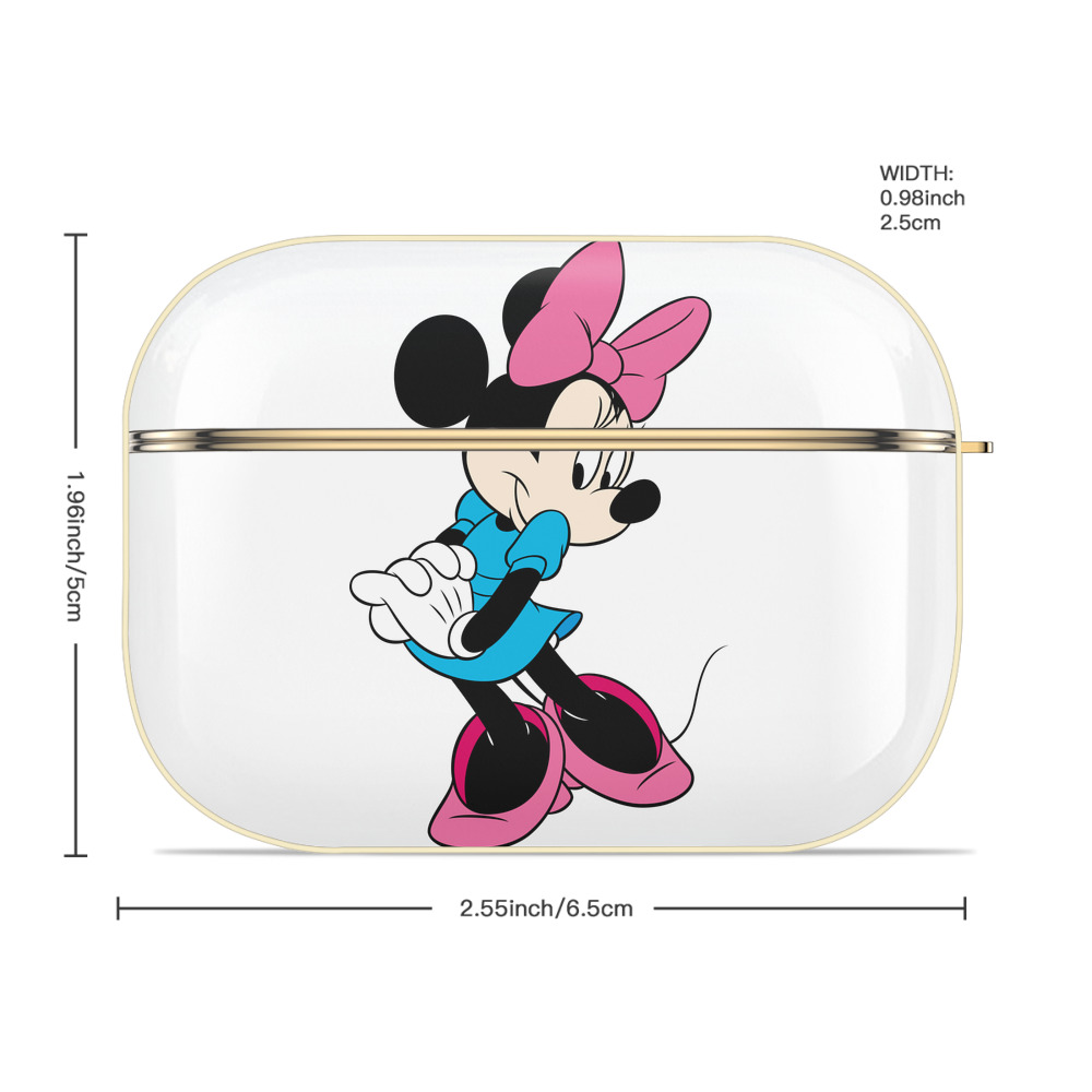 ミッキーマウス Mickey Mouse 【AirPods Pro用】ハードシェル保護ケース｜耐衝撃・防指紋・カラビナ付き商品仕様