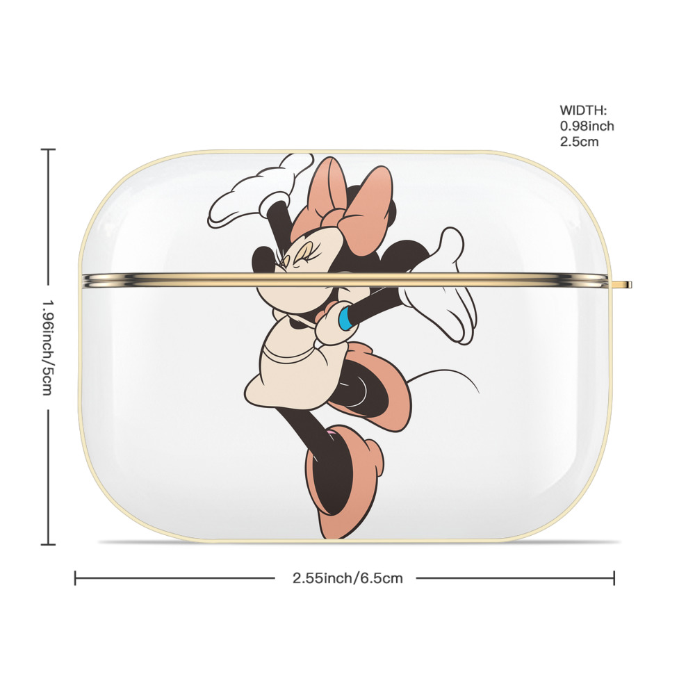 ミッキーマウス Mickey Mouse 【AirPods Pro用】ハードシェル保護ケース｜耐衝撃・防指紋・カラビナ付き商品仕様