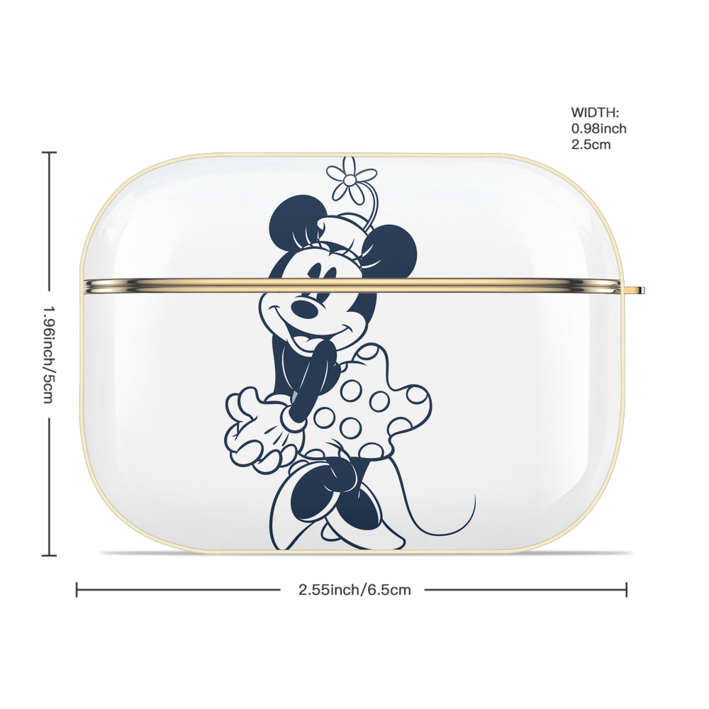 ミッキーマウス Mickey Mouse 【AirPods Pro用】ハードシェル保護ケース｜耐衝撃・防指紋・カラビナ付き商品仕様