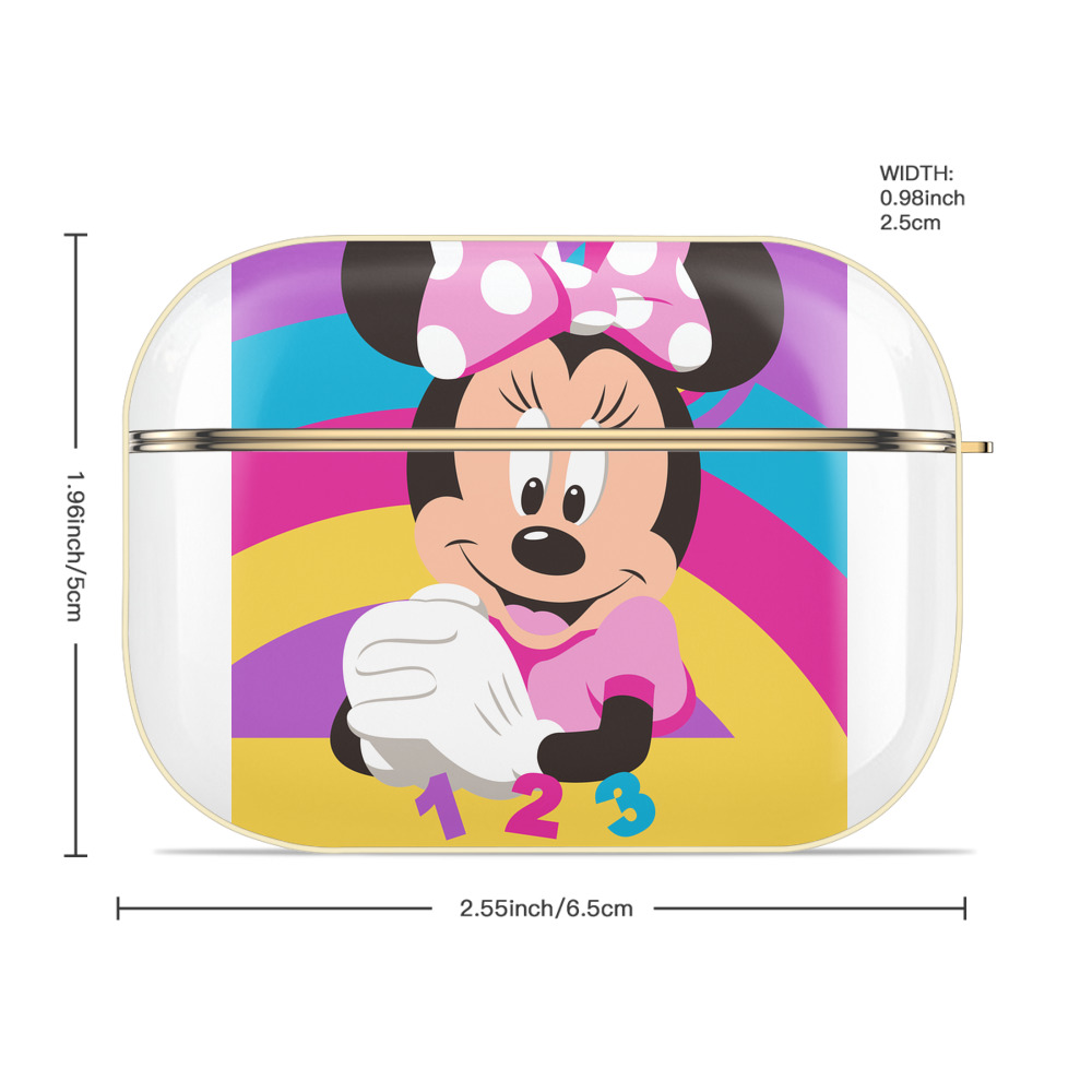 ミッキーマウス Mickey Mouse 【AirPods Pro用】ハードシェル保護ケース｜耐衝撃・防指紋・カラビナ付き商品仕様