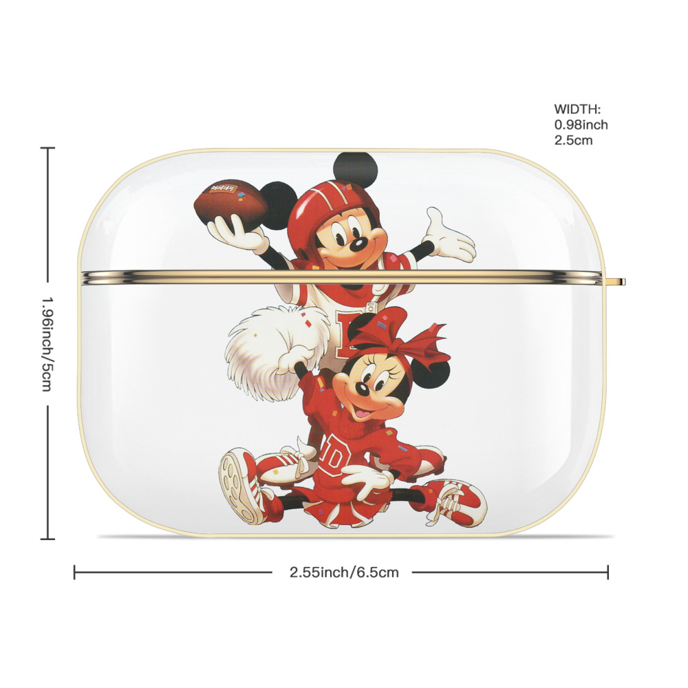 ミッキーマウス Mickey Mouse 【AirPods Pro用】ハードシェル保護ケース｜耐衝撃・防指紋・カラビナ付き商品仕様