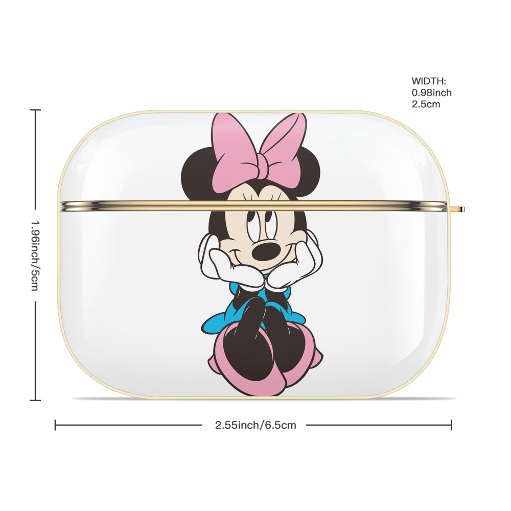 ミッキーマウス Mickey Mouse 【AirPods Pro用】ハードシェル保護ケース｜耐衝撃・防指紋・カラビナ付き商品仕様