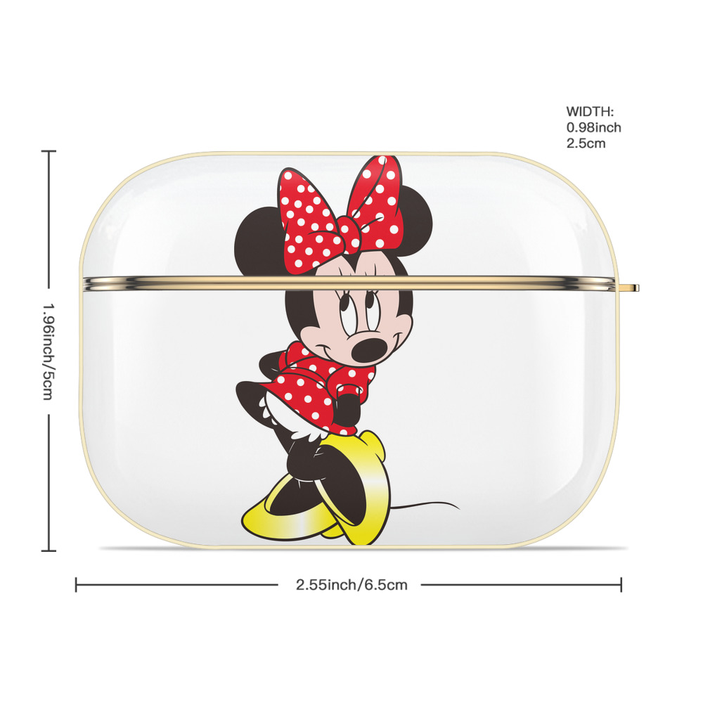 ミッキーマウス Mickey Mouse 【AirPods Pro用】ハードシェル保護ケース｜耐衝撃・防指紋・カラビナ付き商品仕様