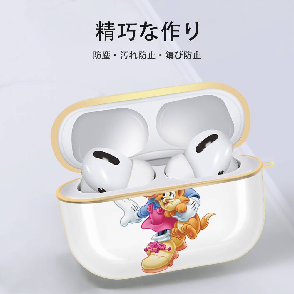 ミッキーマウス Mickey Mouse 【AirPods Pro用】ハードシェル保護ケース｜耐衝撃・防指紋・カラビナ付き商品仕様