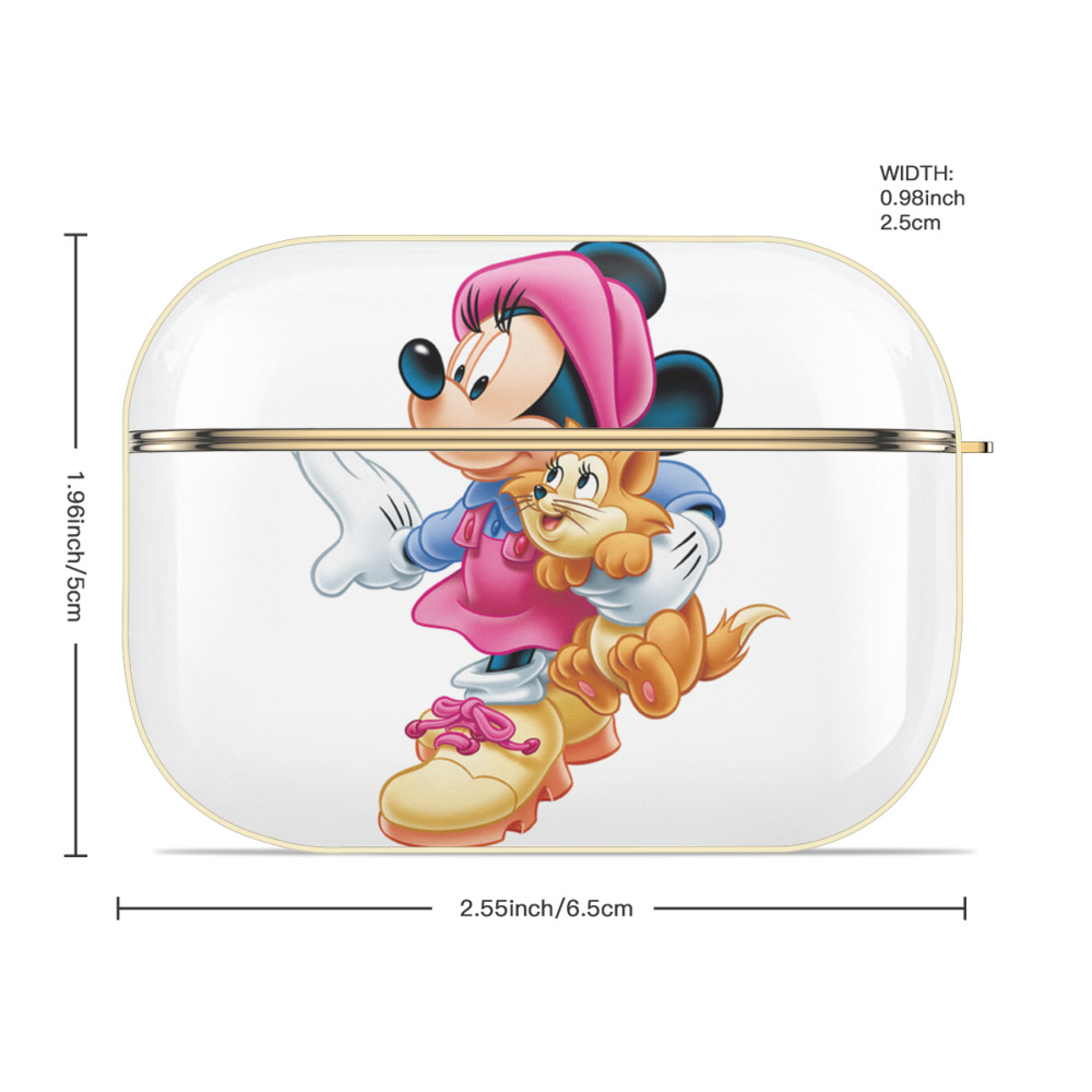 ミッキーマウス Mickey Mouse 【AirPods Pro用】ハードシェル保護ケース｜耐衝撃・防指紋・カラビナ付き商品仕様