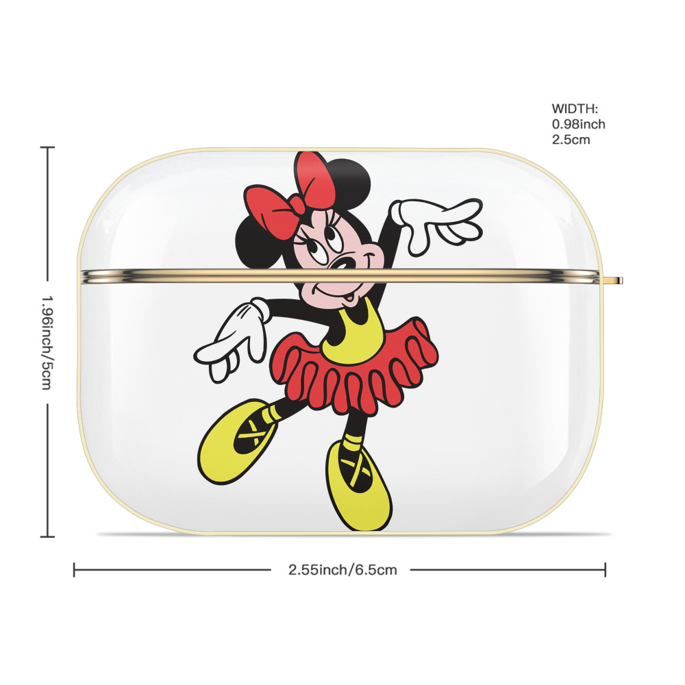 ミッキーマウス Mickey Mouse 【AirPods Pro用】ハードシェル保護ケース｜耐衝撃・防指紋・カラビナ付き商品仕様