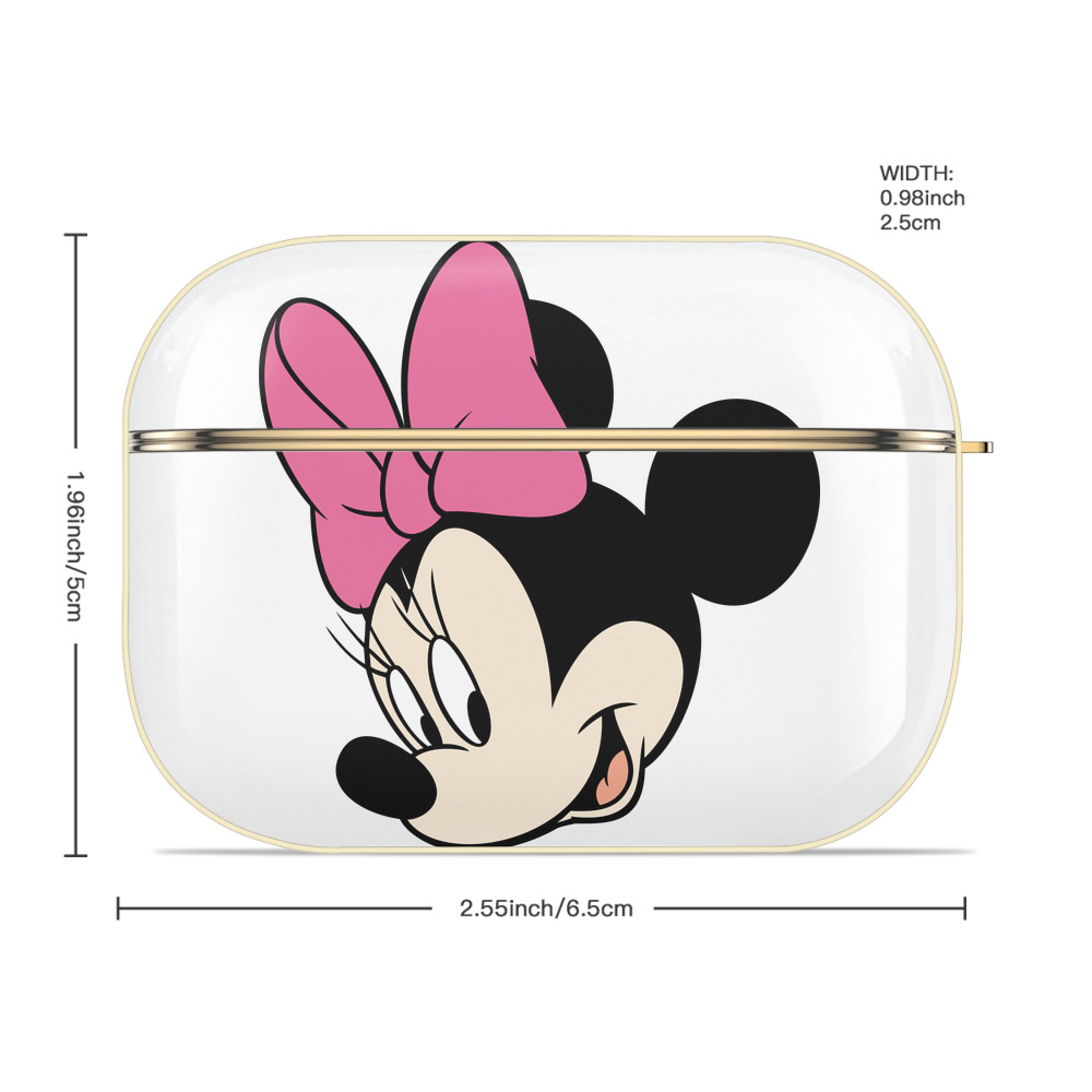 ミッキーマウス Mickey Mouse 【AirPods Pro用】ハードシェル保護ケース｜耐衝撃・防指紋・カラビナ付き商品仕様