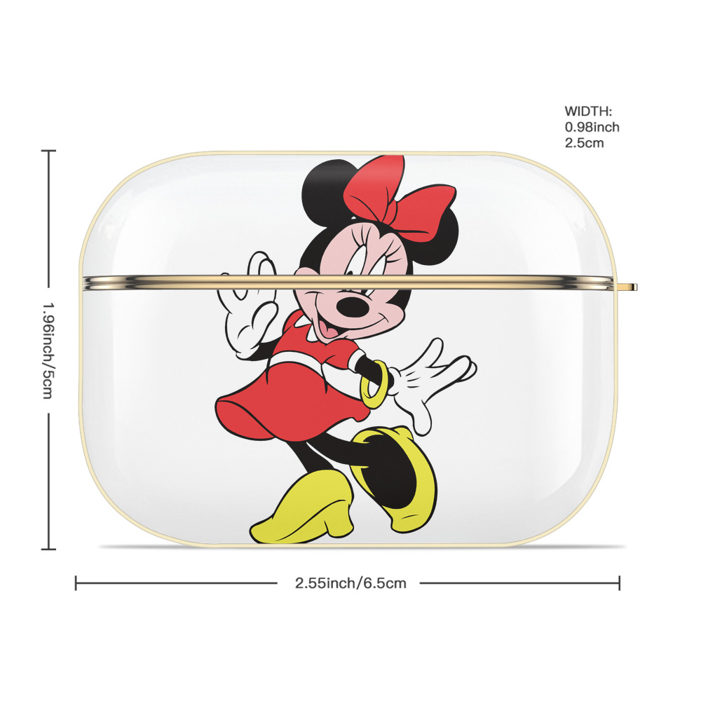ミッキーマウス Mickey Mouse 【AirPods Pro用】ハードシェル保護ケース｜耐衝撃・防指紋・カラビナ付き商品仕様