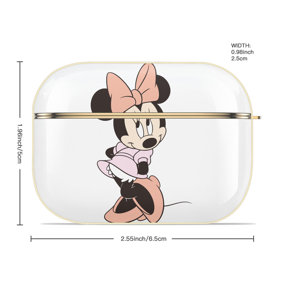 ミッキーマウス Mickey Mouse 【AirPods Pro用】ハードシェル保護ケース｜耐衝撃・防指紋・カラビナ付き商品仕様