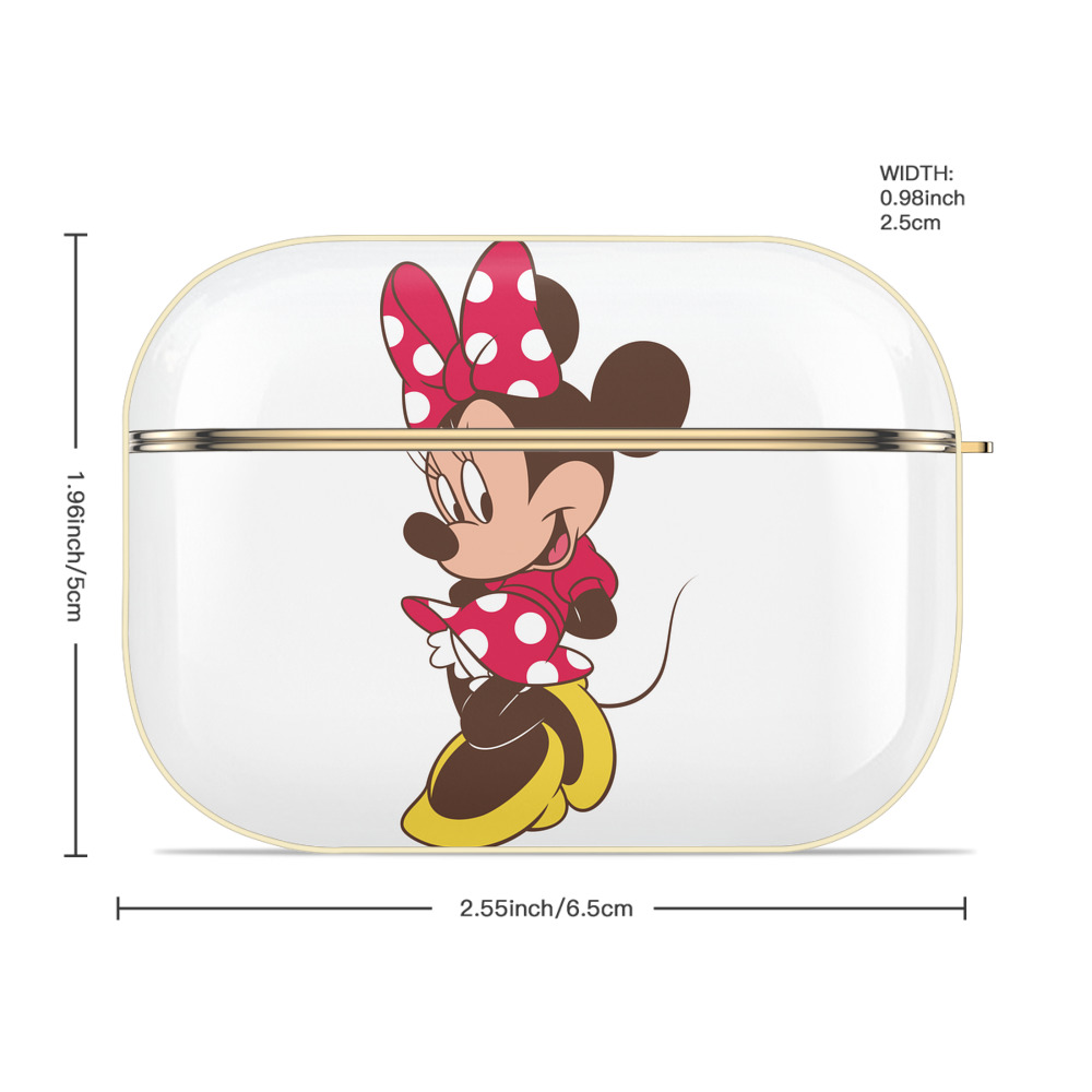 ミッキーマウス Mickey Mouse 【AirPods Pro用】ハードシェル保護ケース｜耐衝撃・防指紋・カラビナ付き商品仕様