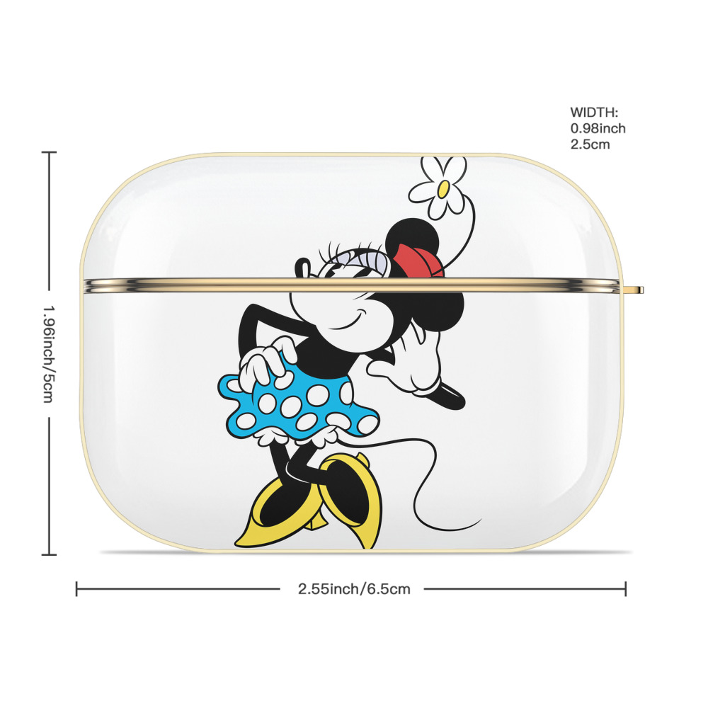 ミッキーマウス Mickey Mouse 【AirPods Pro用】ハードシェル保護ケース｜耐衝撃・防指紋・カラビナ付き商品仕様