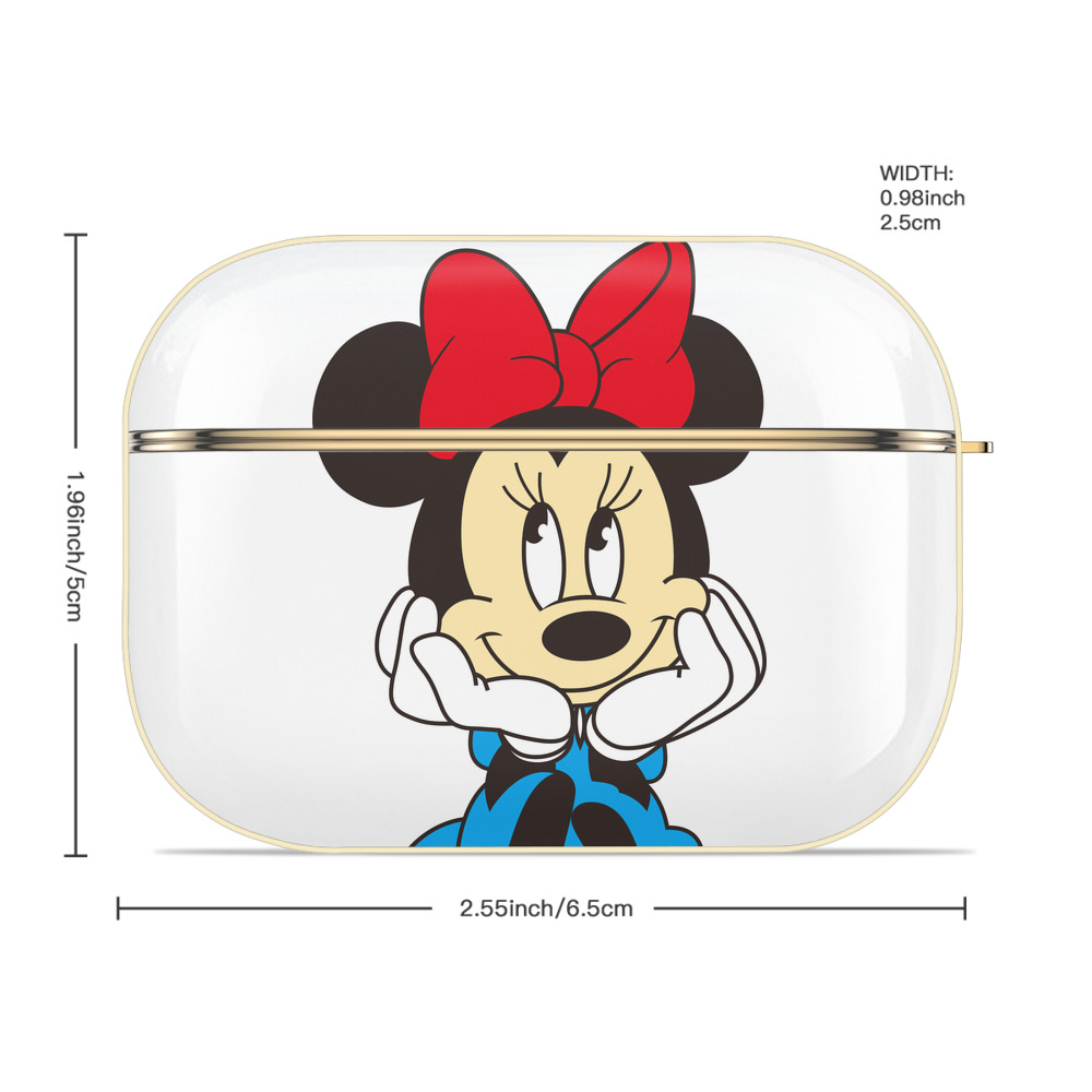 ミッキーマウス Mickey Mouse 【AirPods Pro用】ハードシェル保護ケース｜耐衝撃・防指紋・カラビナ付き商品仕様