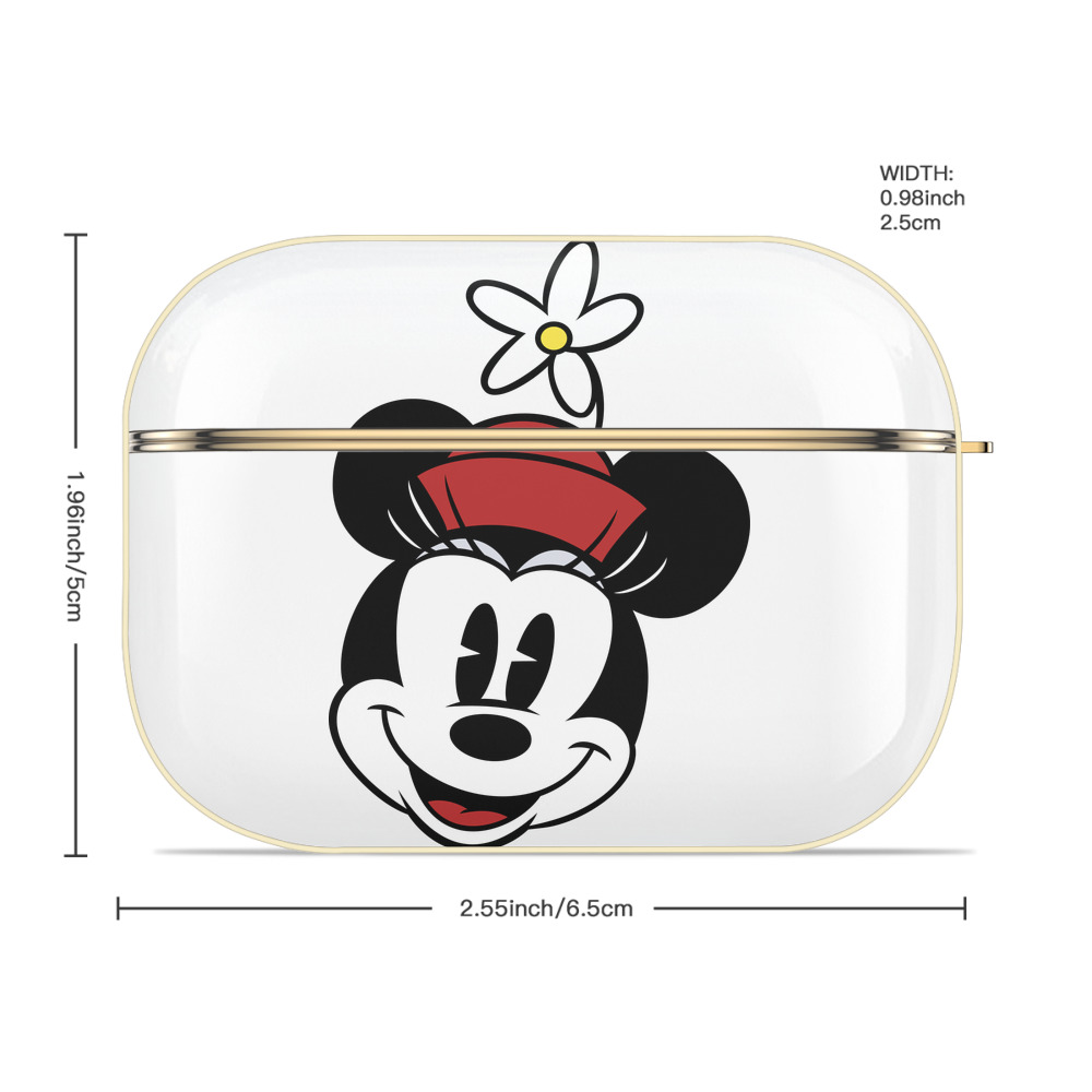 ミッキーマウス Mickey Mouse 【AirPods Pro用】ハードシェル保護ケース｜耐衝撃・防指紋・カラビナ付き商品仕様