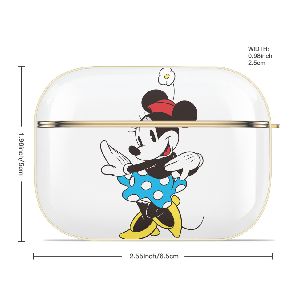 ミッキーマウス Mickey Mouse 【AirPods Pro用】ハードシェル保護ケース｜耐衝撃・防指紋・カラビナ付き商品仕様
