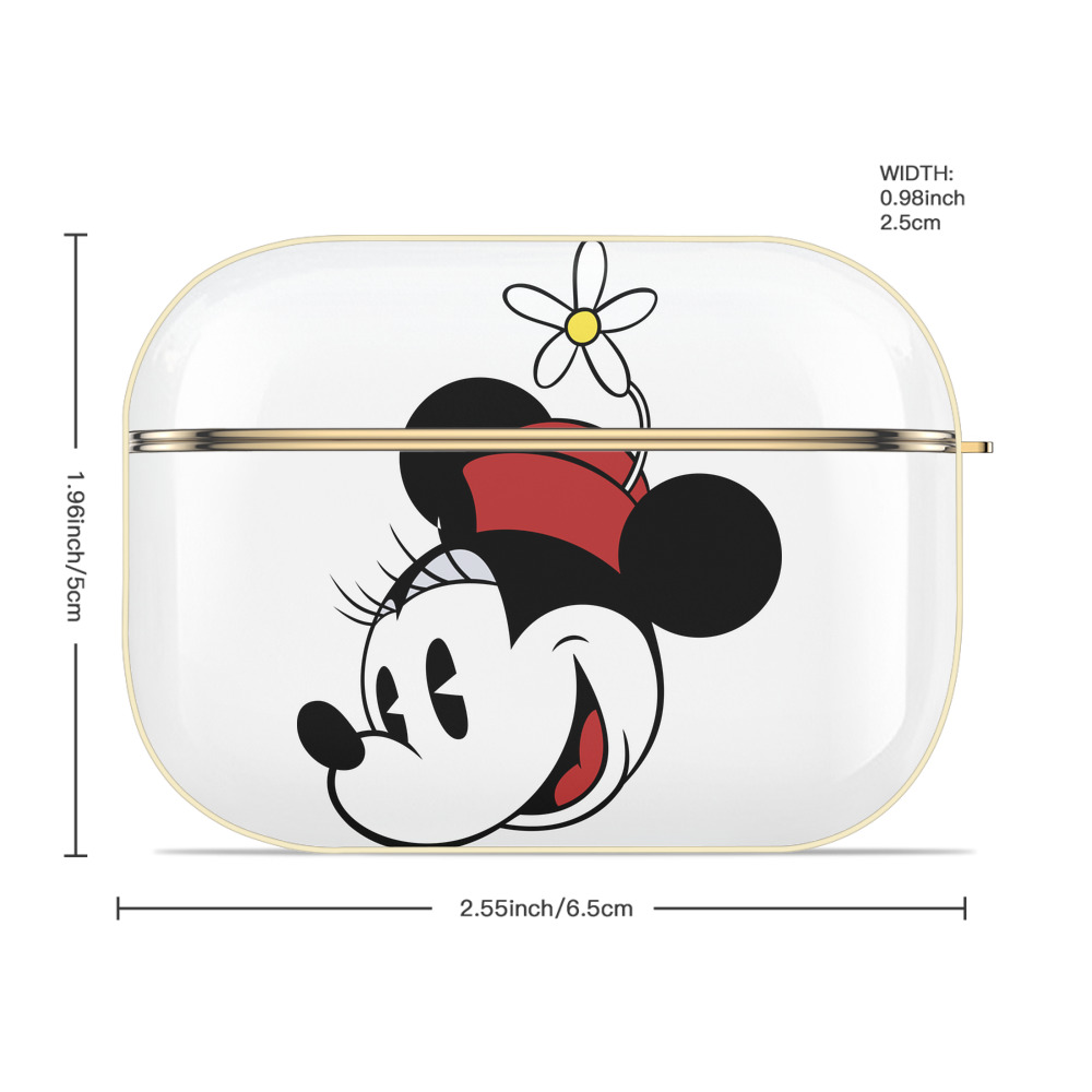 ミッキーマウス Mickey Mouse 【AirPods Pro用】ハードシェル保護ケース｜耐衝撃・防指紋・カラビナ付き商品仕様