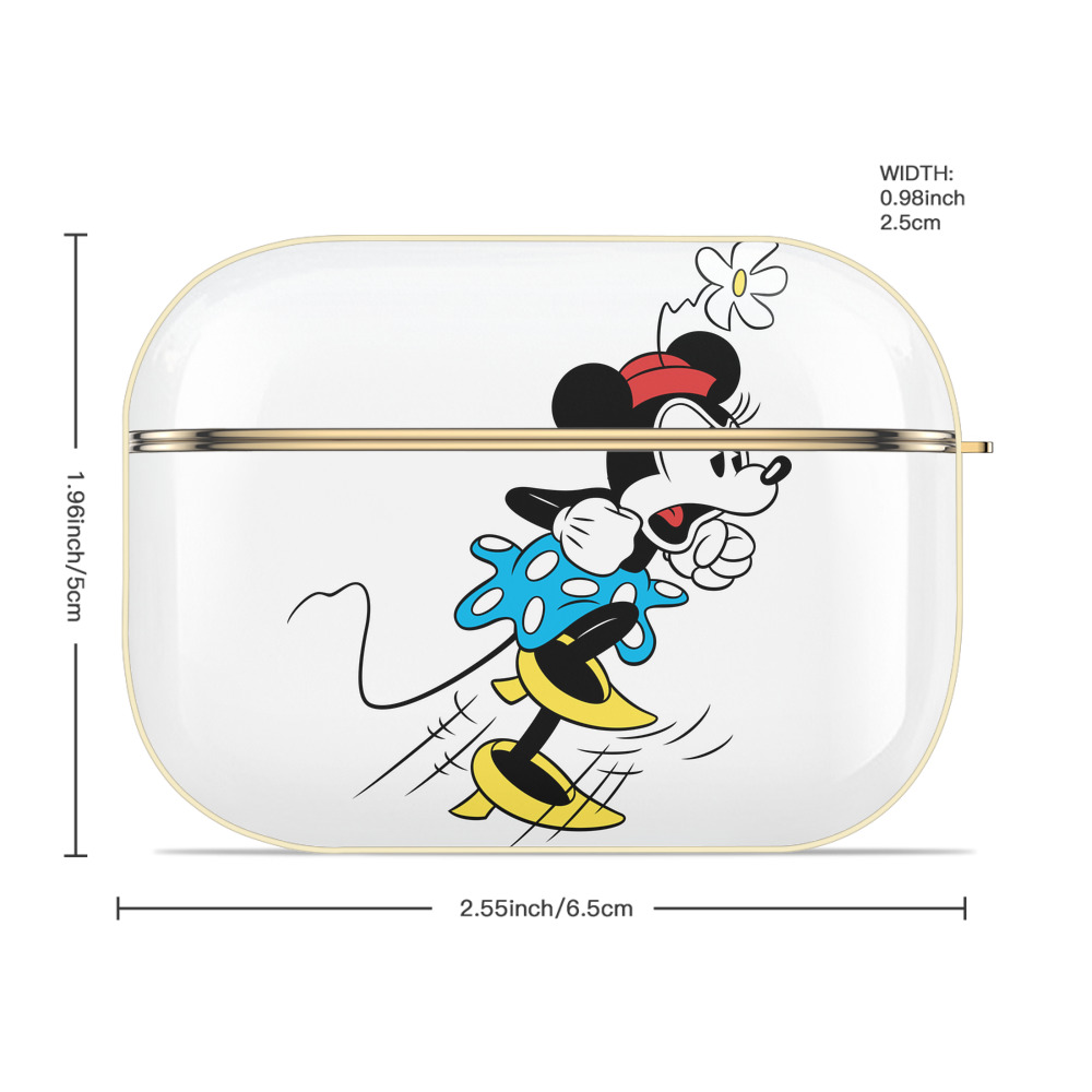 ミッキーマウス Mickey Mouse 【AirPods Pro用】ハードシェル保護ケース｜耐衝撃・防指紋・カラビナ付き商品仕様