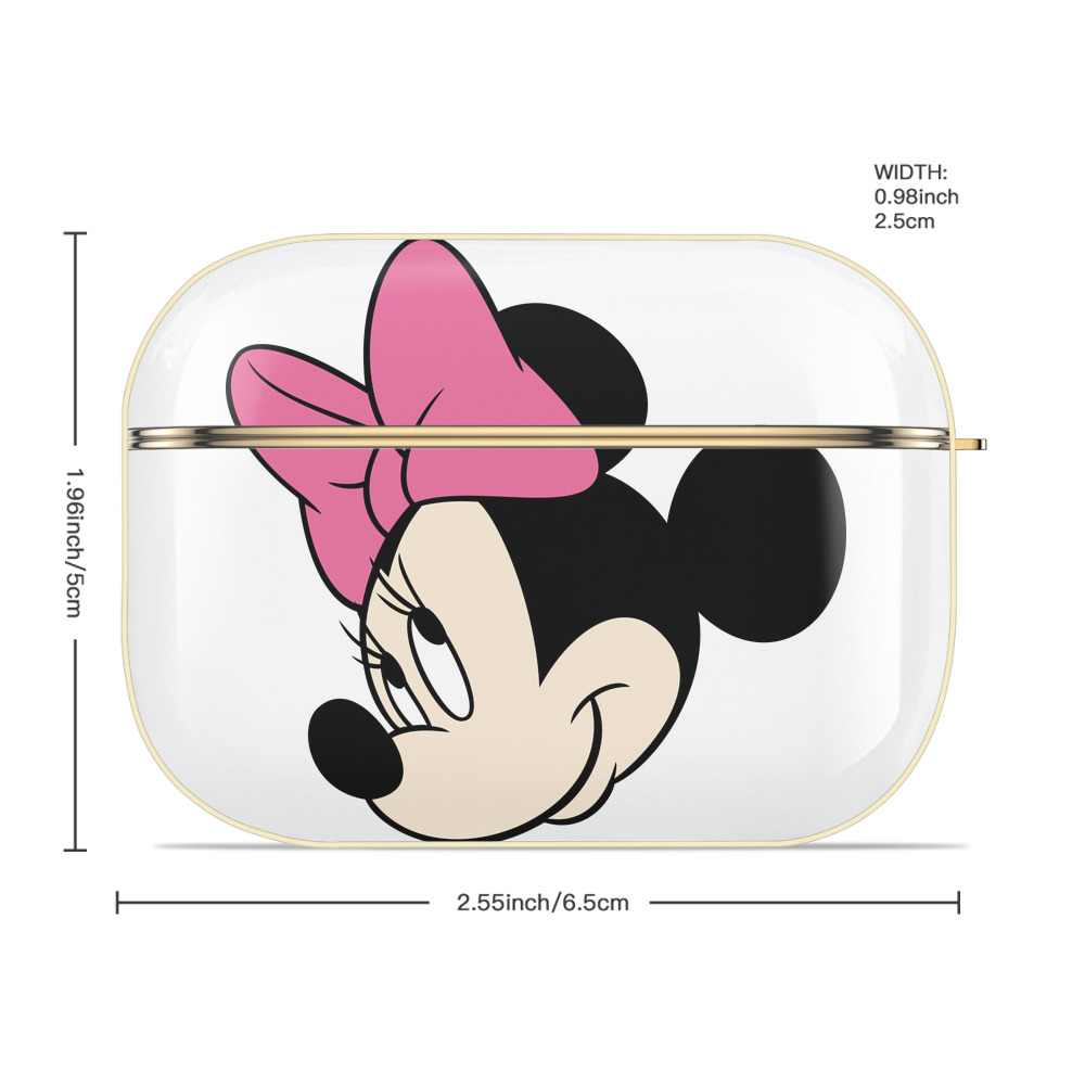 ミッキーマウス Mickey Mouse 【AirPods Pro用】ハードシェル保護ケース｜耐衝撃・防指紋・カラビナ付き商品仕様