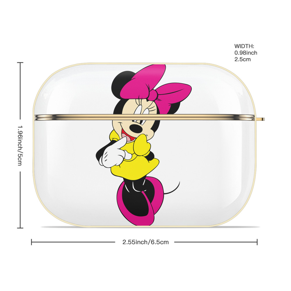 ミッキーマウス Mickey Mouse 【AirPods Pro用】ハードシェル保護ケース｜耐衝撃・防指紋・カラビナ付き商品仕様