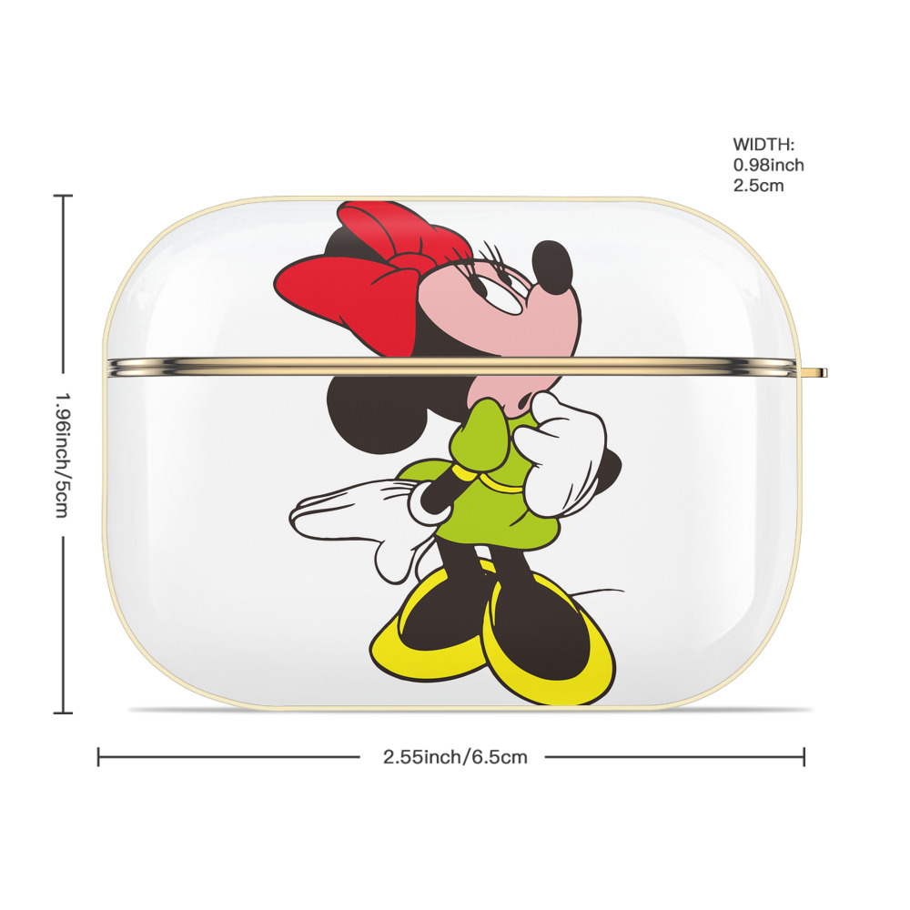 ミッキーマウス Mickey Mouse 【AirPods Pro用】ハードシェル保護ケース｜耐衝撃・防指紋・カラビナ付き商品仕様