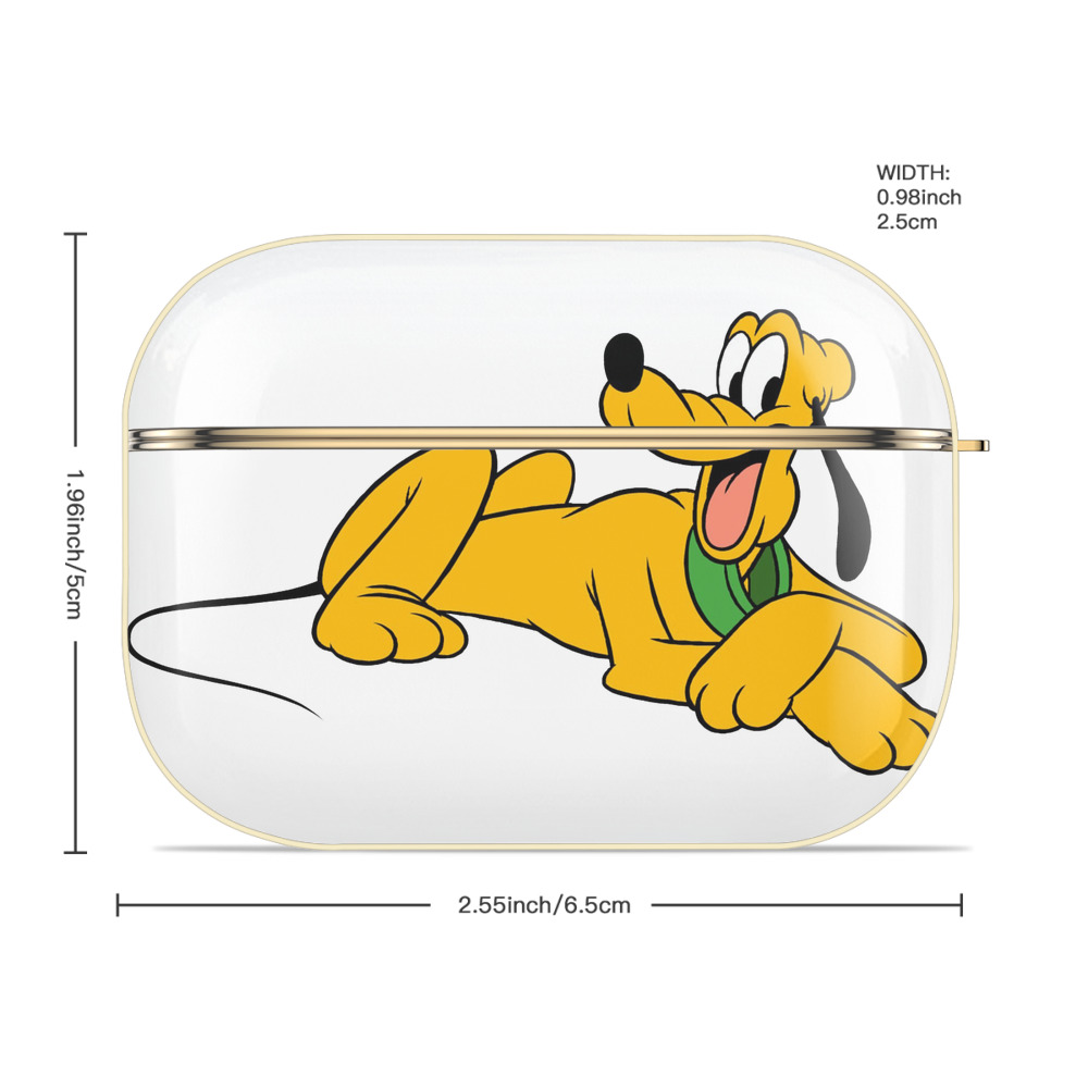 ミッキーマウス Mickey Mouse 【AirPods Pro用】ハードシェル保護ケース｜耐衝撃・防指紋・カラビナ付き商品仕様