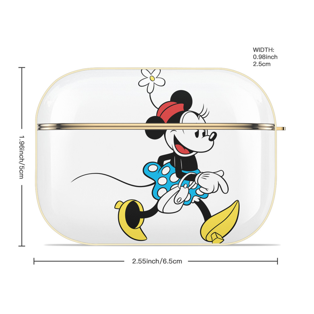 ミッキーマウス Mickey Mouse 【AirPods Pro用】ハードシェル保護ケース｜耐衝撃・防指紋・カラビナ付き商品仕様