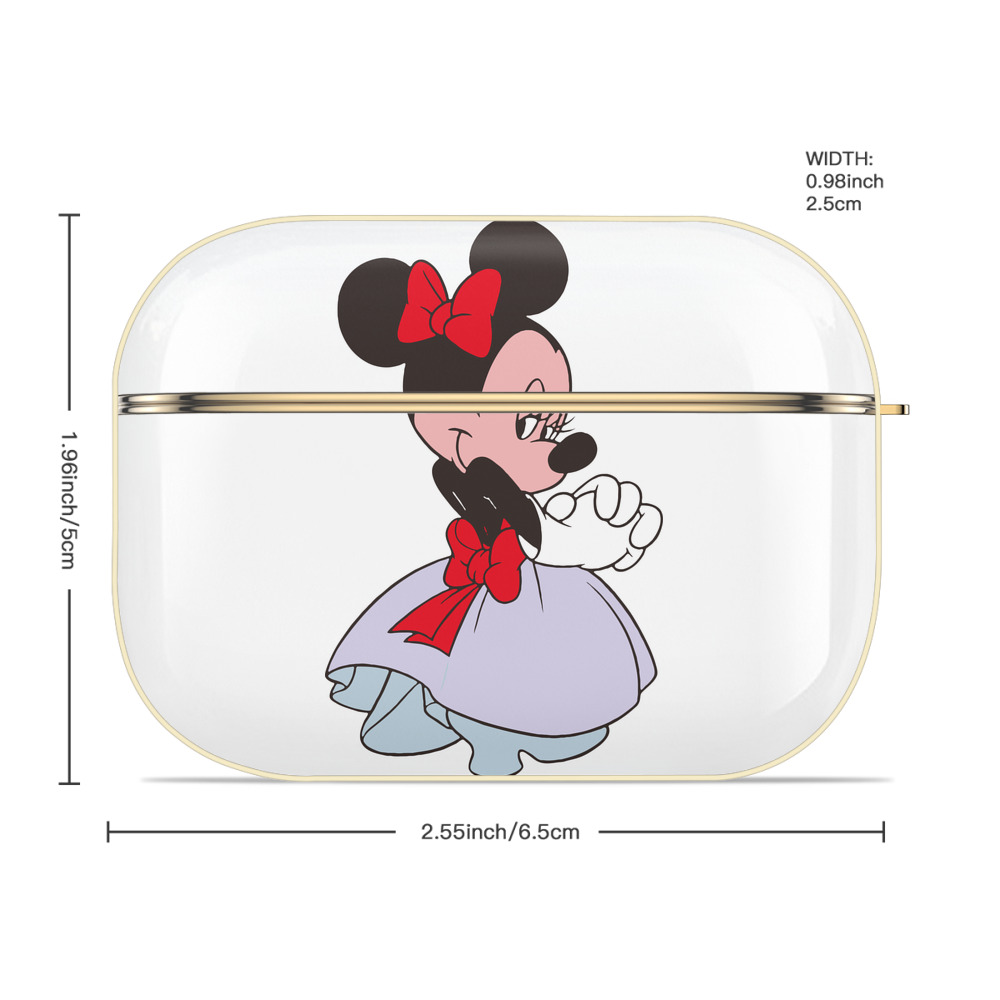 ミッキーマウス Mickey Mouse 【AirPods Pro用】ハードシェル保護ケース｜耐衝撃・防指紋・カラビナ付き商品仕様