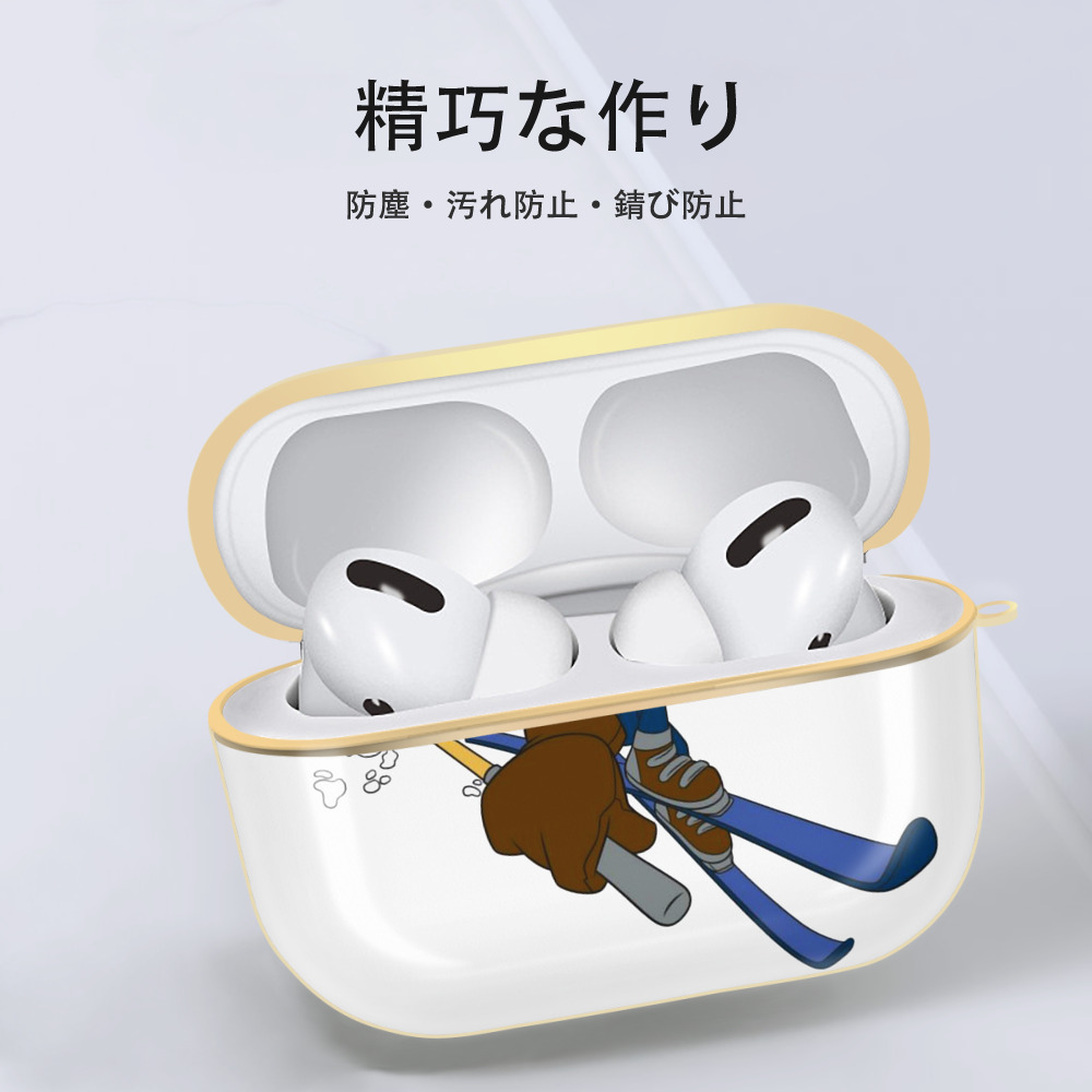 ミッキーマウス Mickey Mouse 【AirPods Pro用】ハードシェル保護ケース｜耐衝撃・防指紋・カラビナ付き商品仕様