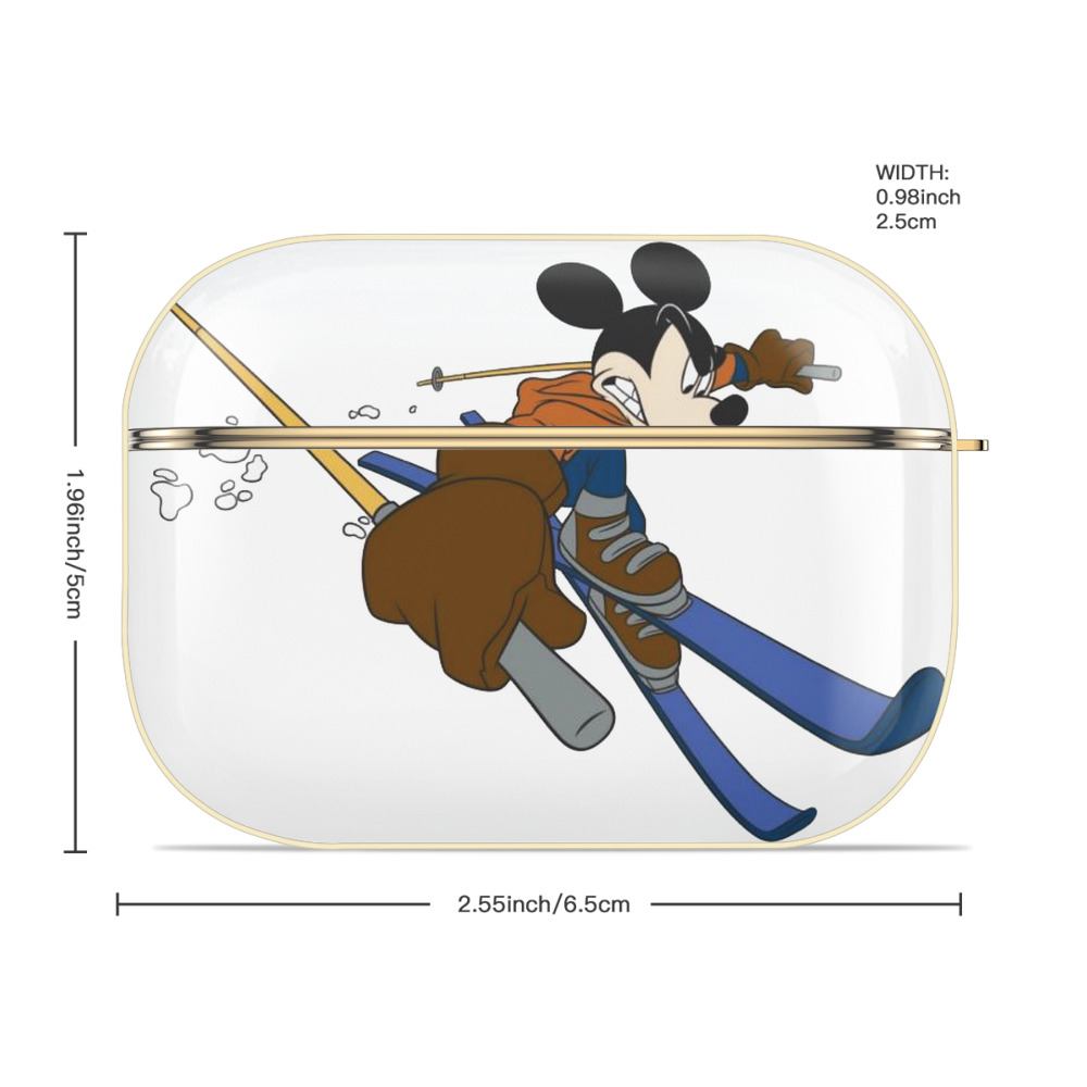 ミッキーマウス Mickey Mouse 【AirPods Pro用】ハードシェル保護ケース｜耐衝撃・防指紋・カラビナ付き商品仕様