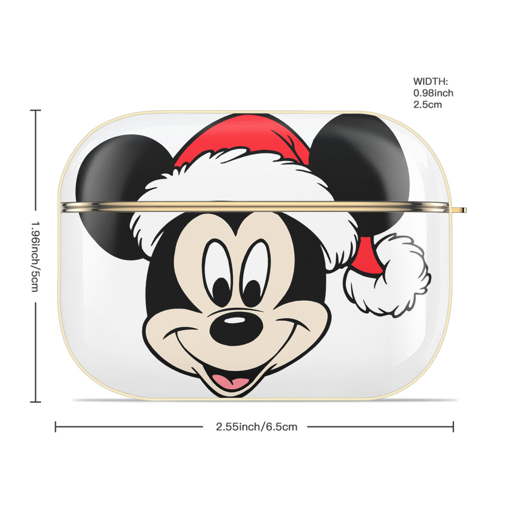 ミッキーマウス Mickey Mouse 【AirPods Pro用】ハードシェル保護ケース｜耐衝撃・防指紋・カラビナ付き商品仕様