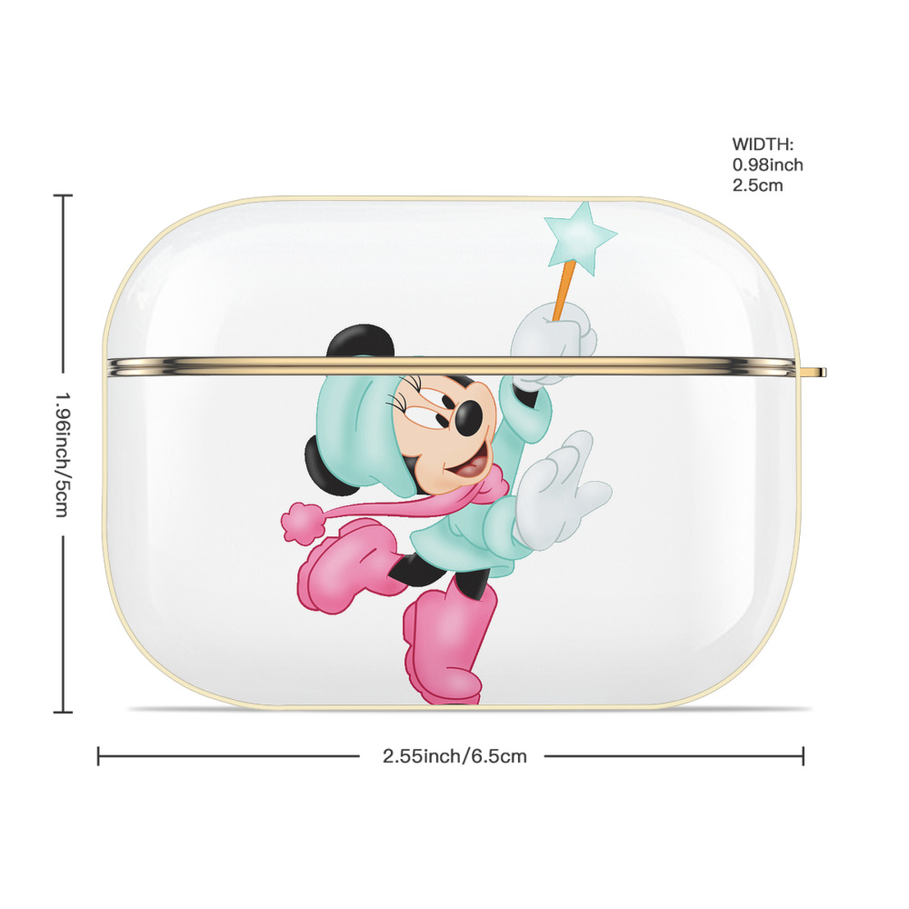 ミッキーマウス Mickey Mouse 【AirPods Pro用】ハードシェル保護ケース｜耐衝撃・防指紋・カラビナ付き商品仕様