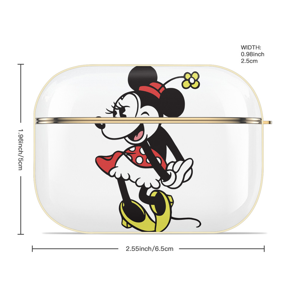 ミッキーマウス Mickey Mouse 【AirPods Pro用】ハードシェル保護ケース｜耐衝撃・防指紋・カラビナ付き商品仕様
