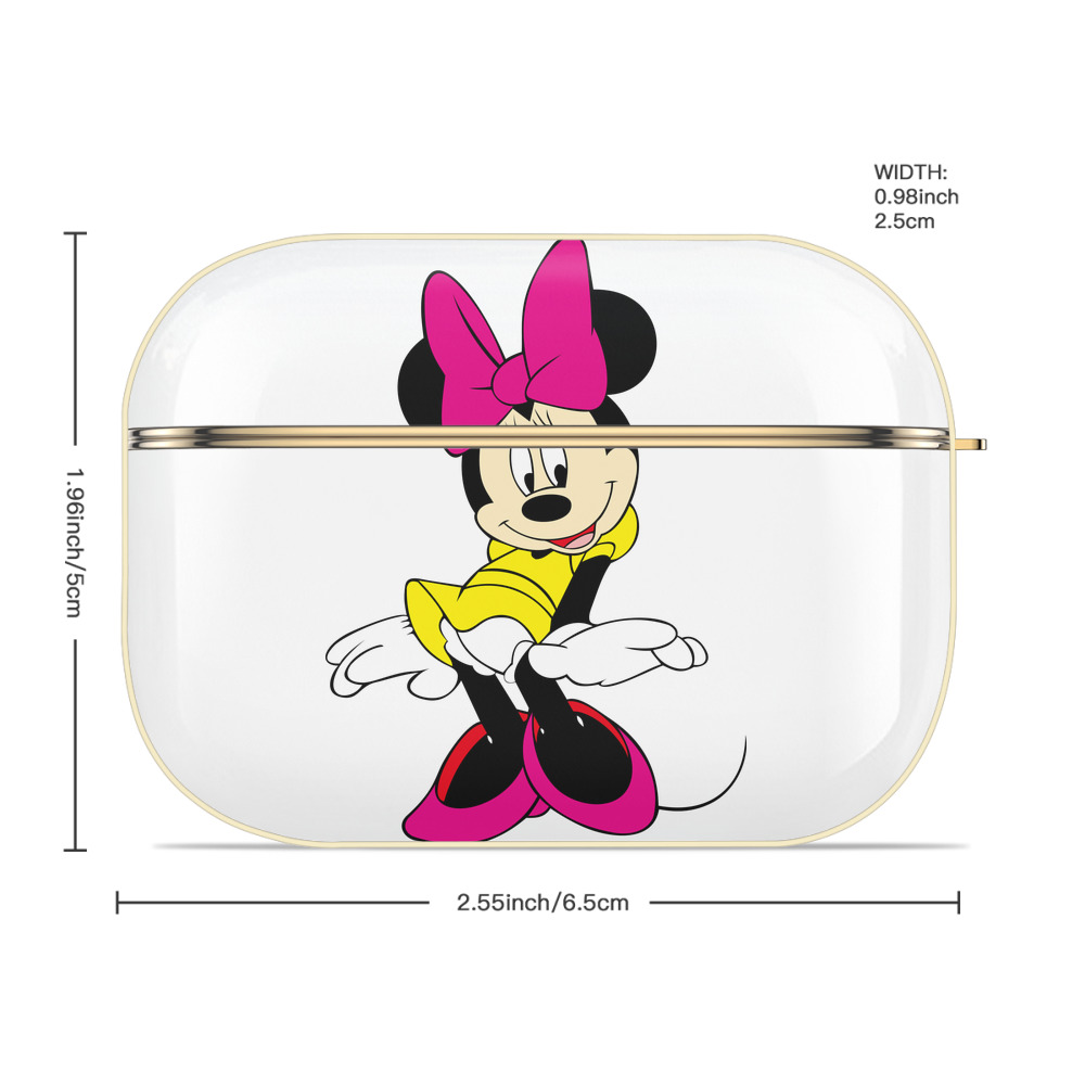 ミッキーマウス Mickey Mouse 【AirPods Pro用】ハードシェル保護ケース｜耐衝撃・防指紋・カラビナ付き商品仕様