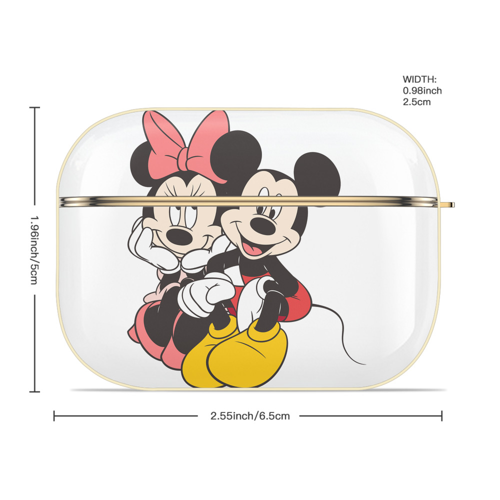ミッキーマウス Mickey Mouse 【AirPods Pro用】ハードシェル保護ケース｜耐衝撃・防指紋・カラビナ付き商品仕様