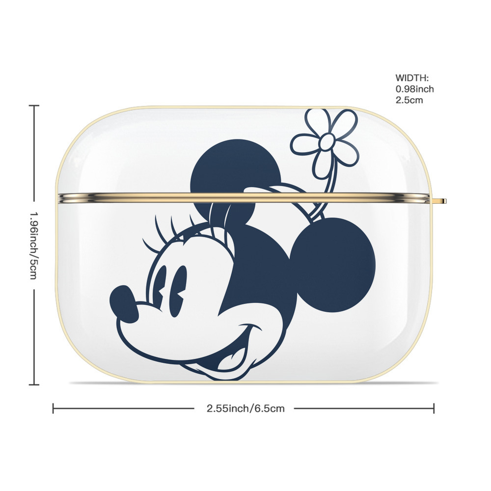 ミッキーマウス Mickey Mouse 【AirPods Pro用】ハードシェル保護ケース｜耐衝撃・防指紋・カラビナ付き商品仕様