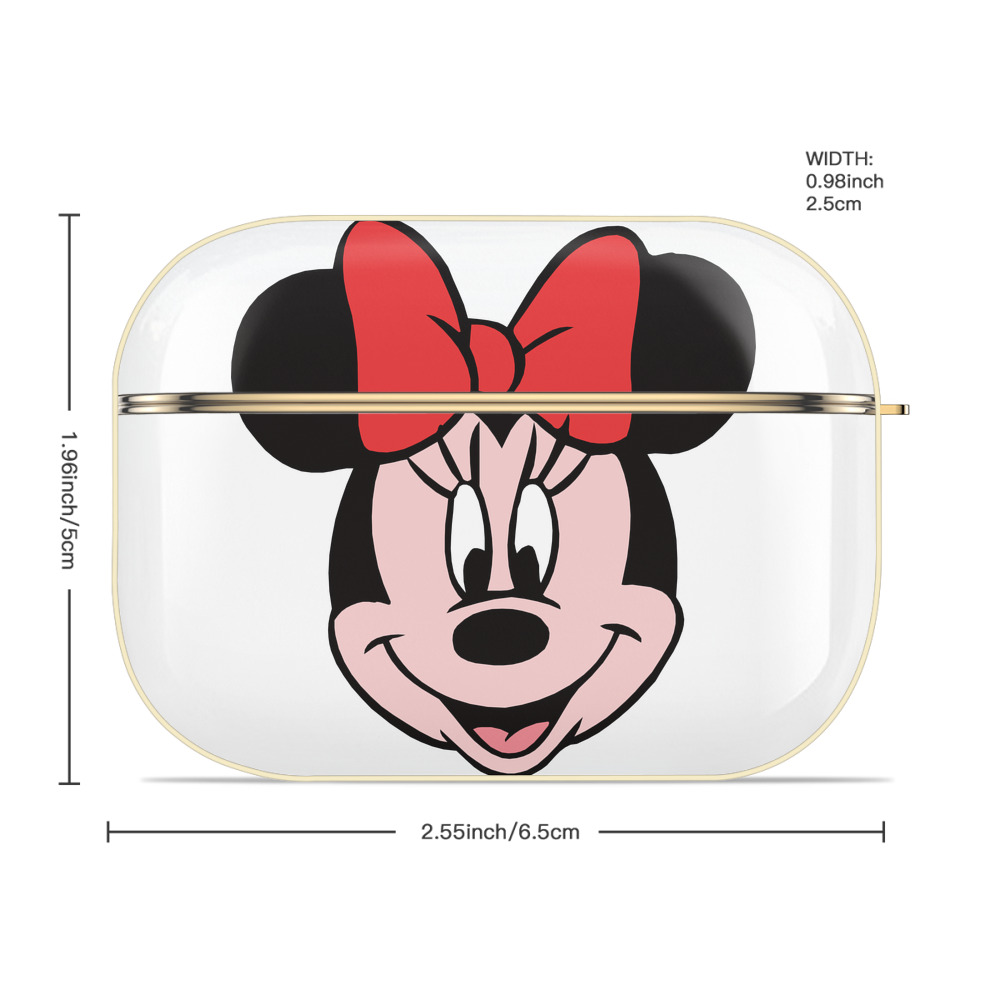 ミッキーマウス Mickey Mouse 【AirPods Pro用】ハードシェル保護ケース｜耐衝撃・防指紋・カラビナ付き商品仕様