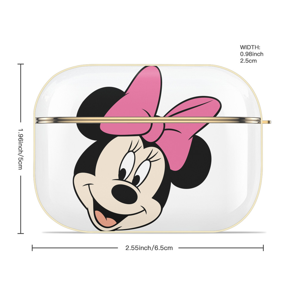 ミッキーマウス Mickey Mouse 【AirPods Pro用】ハードシェル保護ケース｜耐衝撃・防指紋・カラビナ付き商品仕様