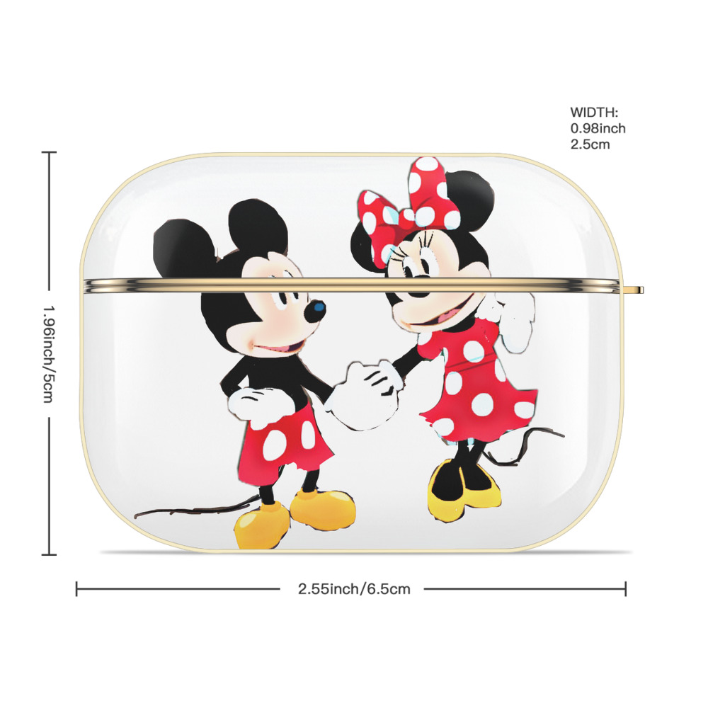 ミッキーマウス Mickey Mouse 【AirPods Pro用】ハードシェル保護ケース｜耐衝撃・防指紋・カラビナ付き商品仕様